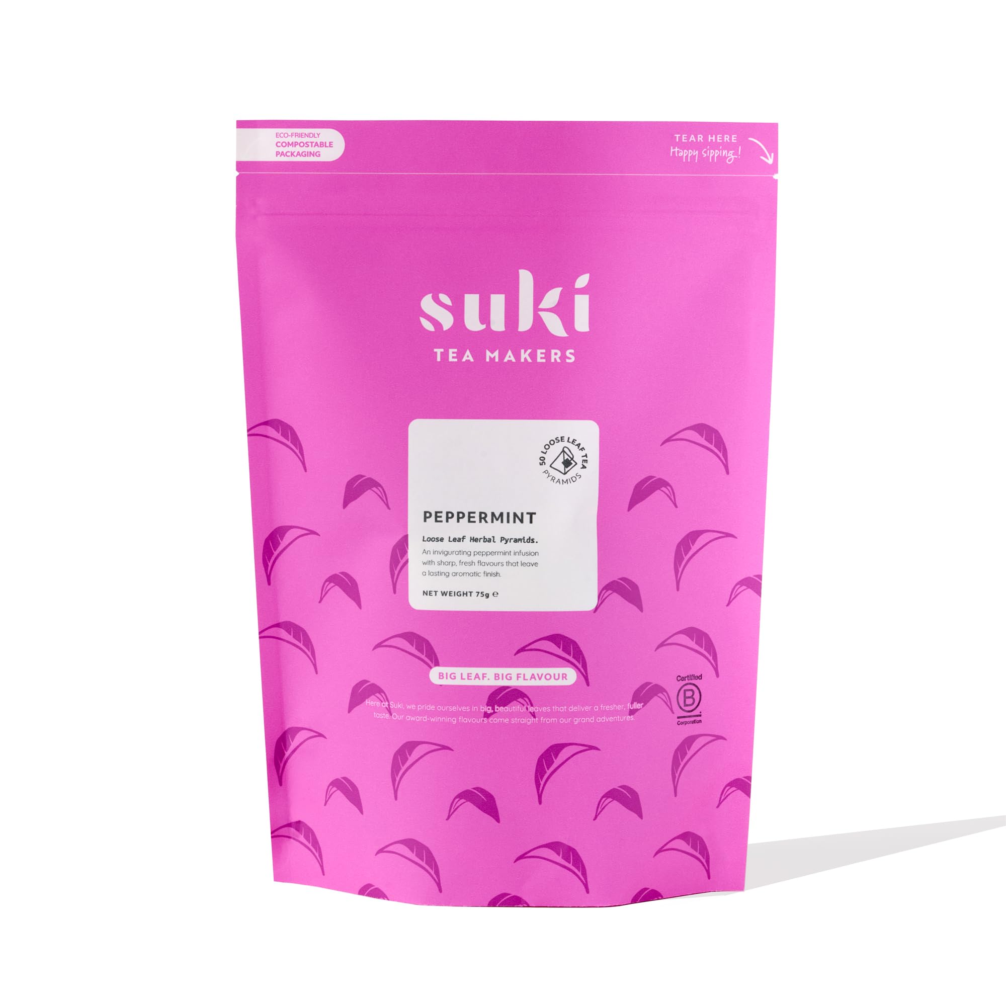 Suki Tea Peppermint Tea - Pack of 50 Pyramid Tea Bags