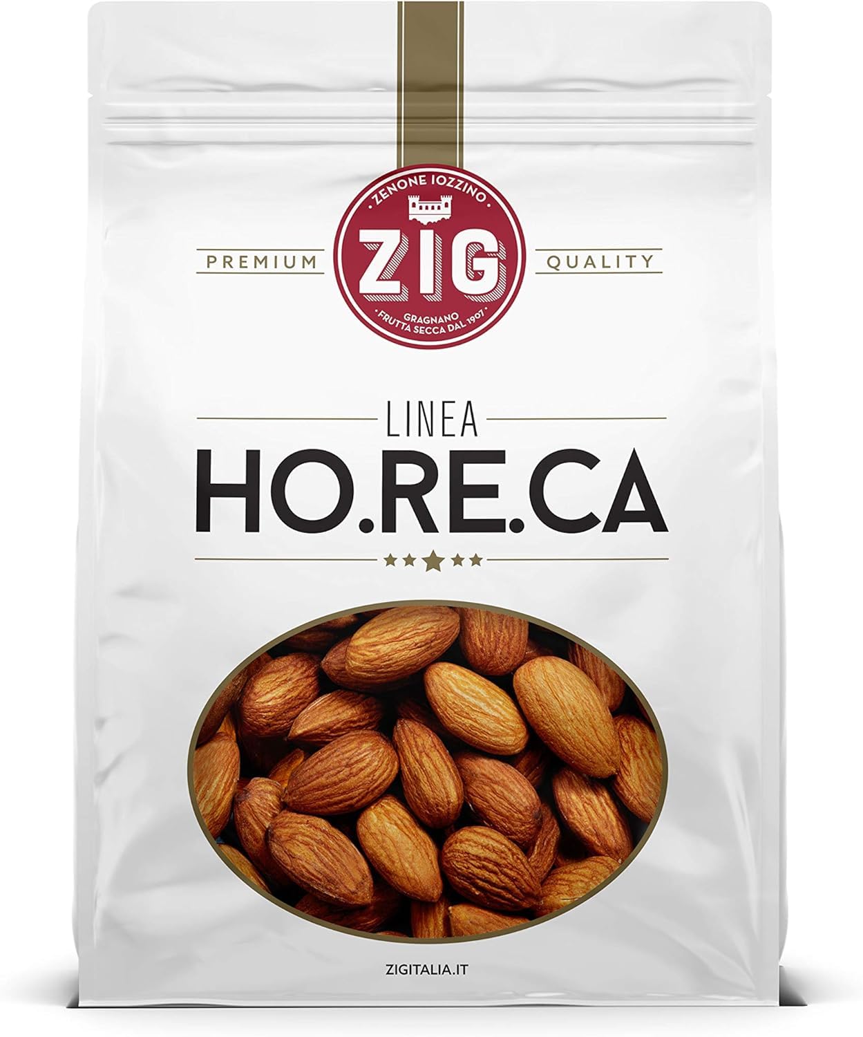 ZIG - HORECA - Mandorle sgusciate tostate e salate premium 1 Kg
