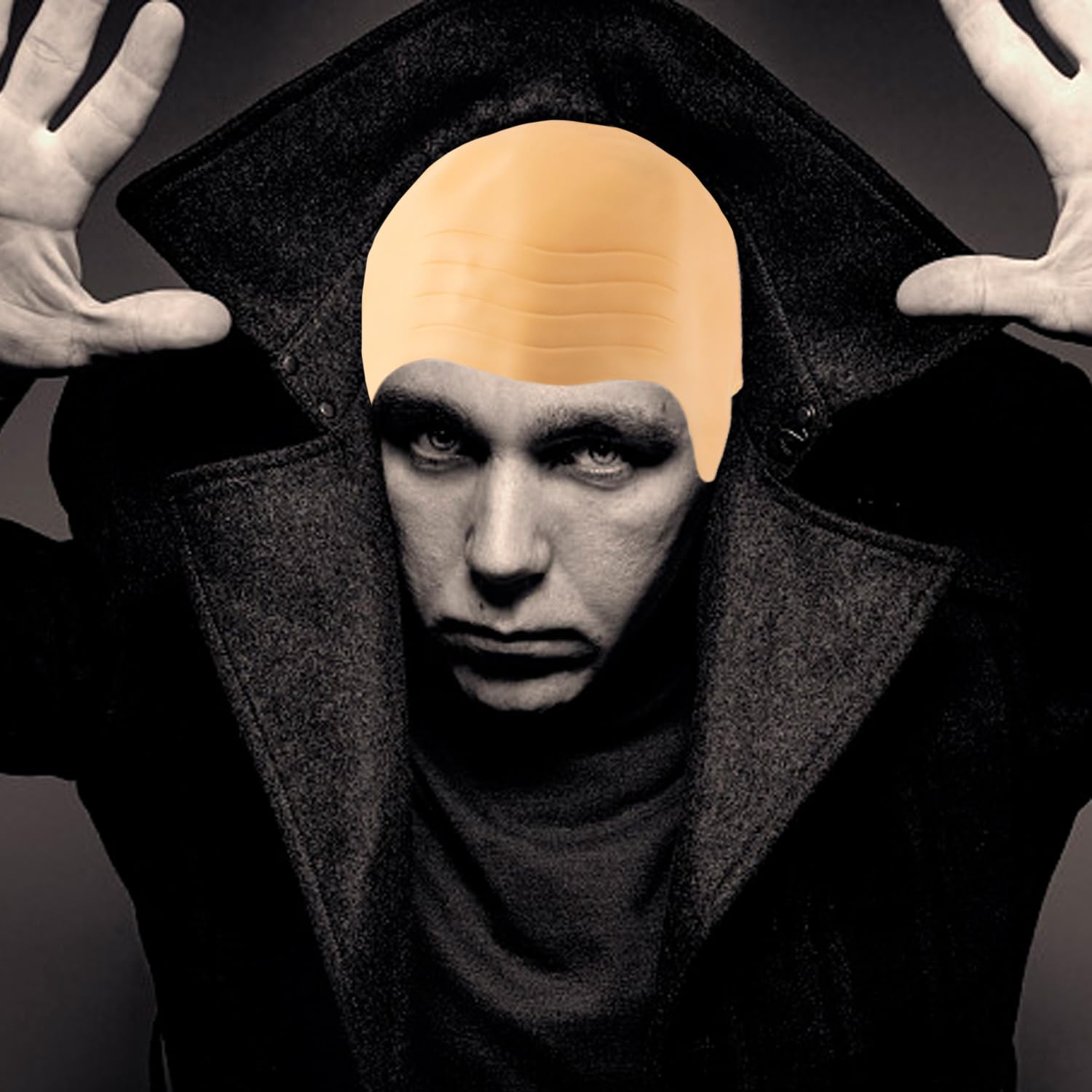 1 Piece Of Wig Cap, 3 Pieces Of Hair Net, Boys' Semi-Bald Hat, Cosplay Hood, Men'S Latex Wig Cap, Color - Image 3