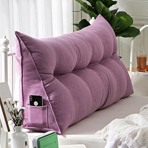 Almohada triangular para cabecero, lavable, almohada de cuña grande, soporte de posicionamiento del respaldo, almohadas de lectura para dormitorio,