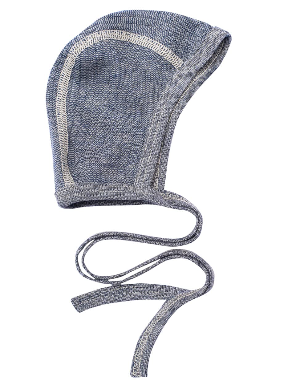 Cosilana Navy (Navy Blend) Baby Cap/Hat, 45% Organic Cotton, 35% Organic Wool, 20% Silk, 74/80 Cm