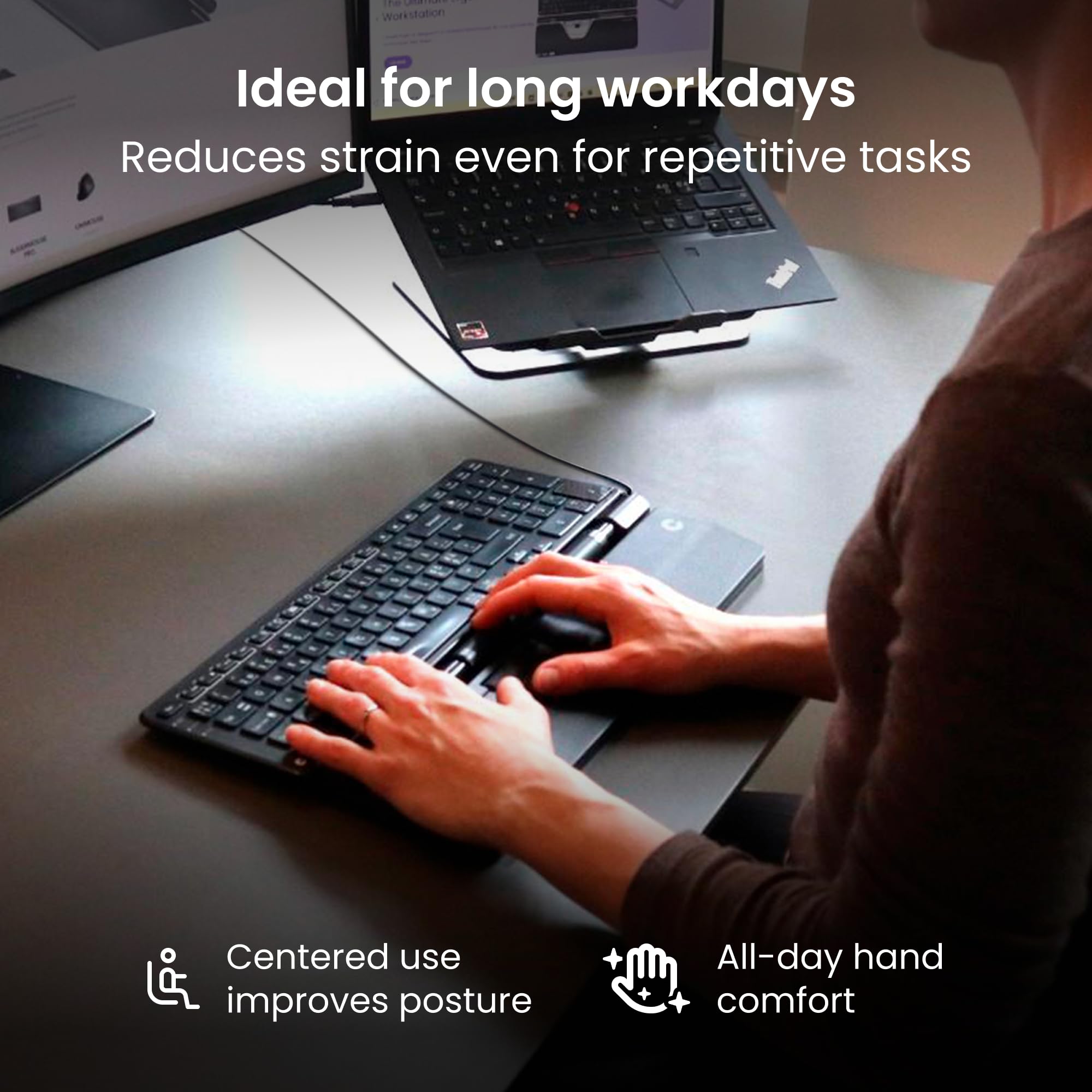 Amazon | Contour Design RollerMouse Pro 有線 (ヴィーガンレザー