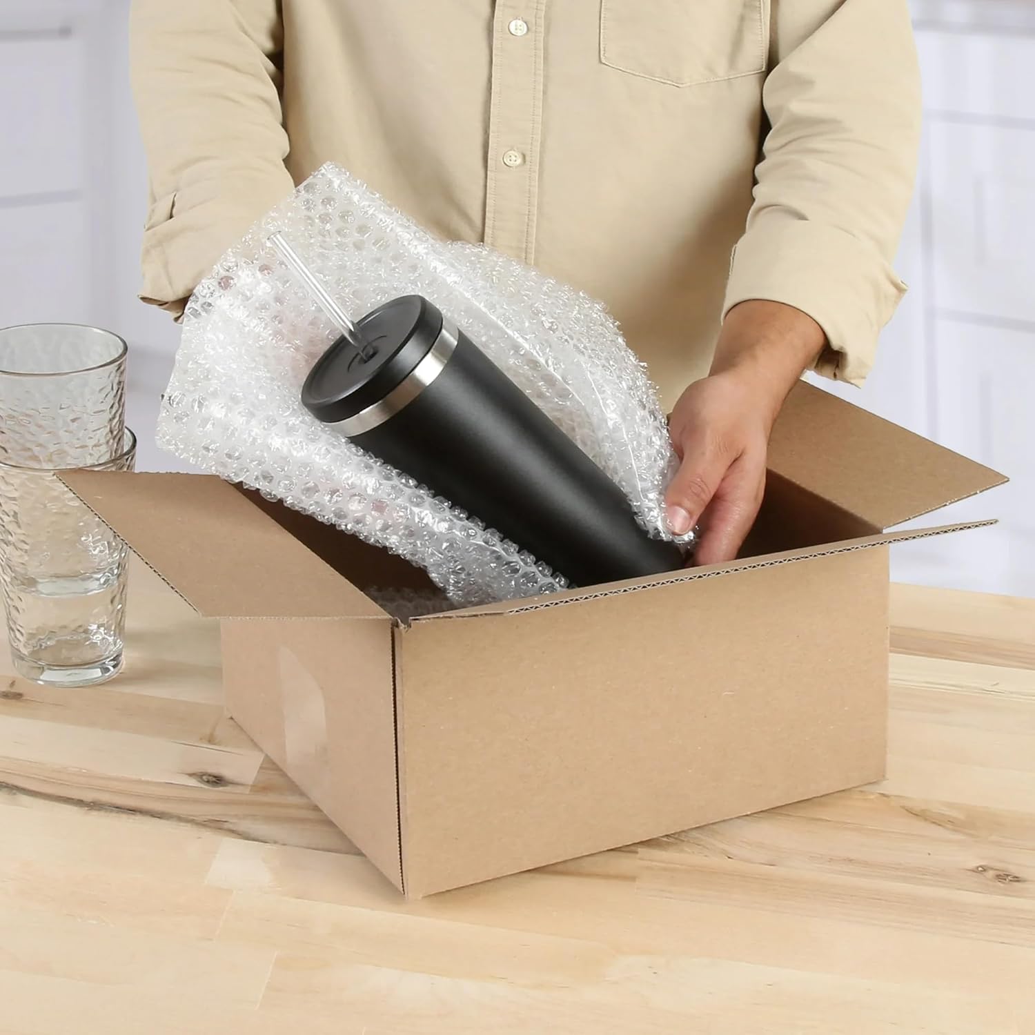 30 Pack Recycled Shipping Boxes 11" x 7.5" x 5.5" | For Moving, Small Business Packaging & Shipping