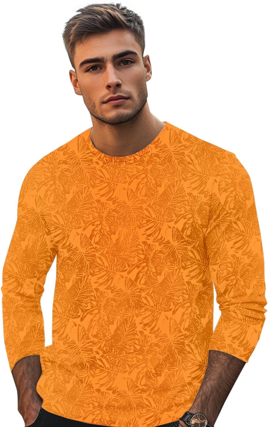 Urbano FashionMen's Printed Full Sleeve Slim Fit T-Shirt