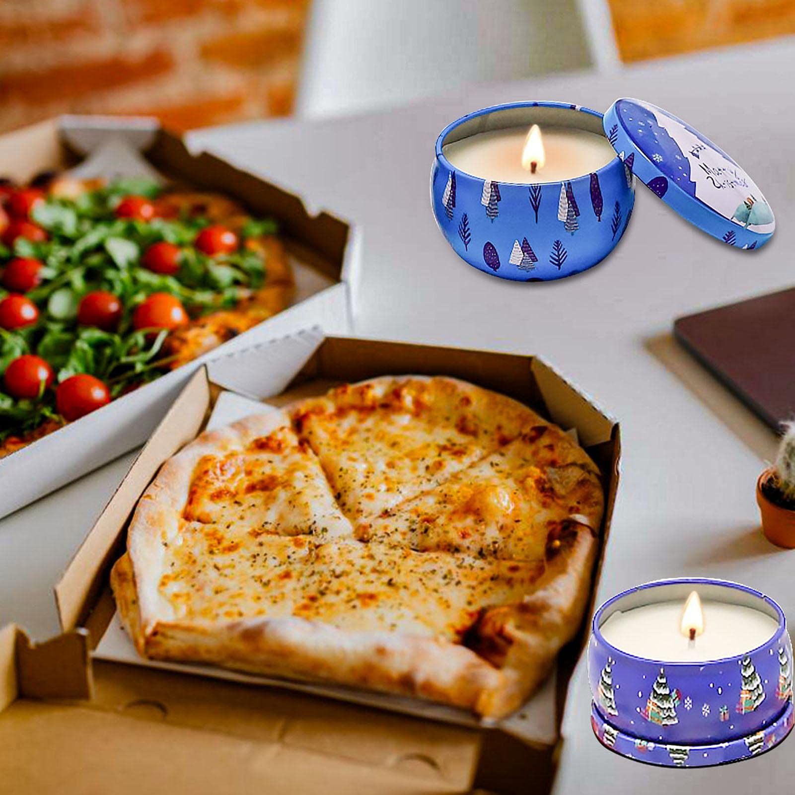 Yiida Velas Navidad, Set Regalo para Navidad, Velas Soja | Juego Regalo, 12 Unidades