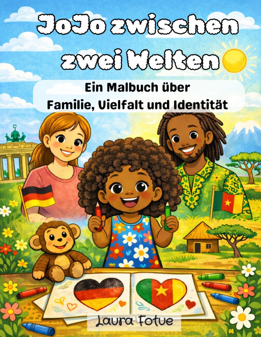 JoJo zwischen zwei Welten: Ein Malbuch über Familie, Vielfalt und Identität