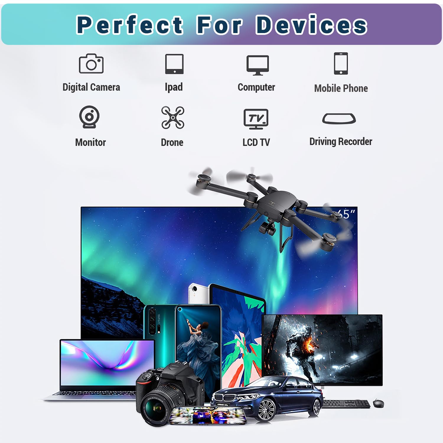 Custom Catch Carte mémoire 1024Go + Adaptateur, A2 pour Appareil Photo, Smartphone, système de sécurité, vidéo Full HD 4K, avec Une Vitesse de Lecture allant jusqu'à 100 Mo/s, Classe 10 (D-1024Go)