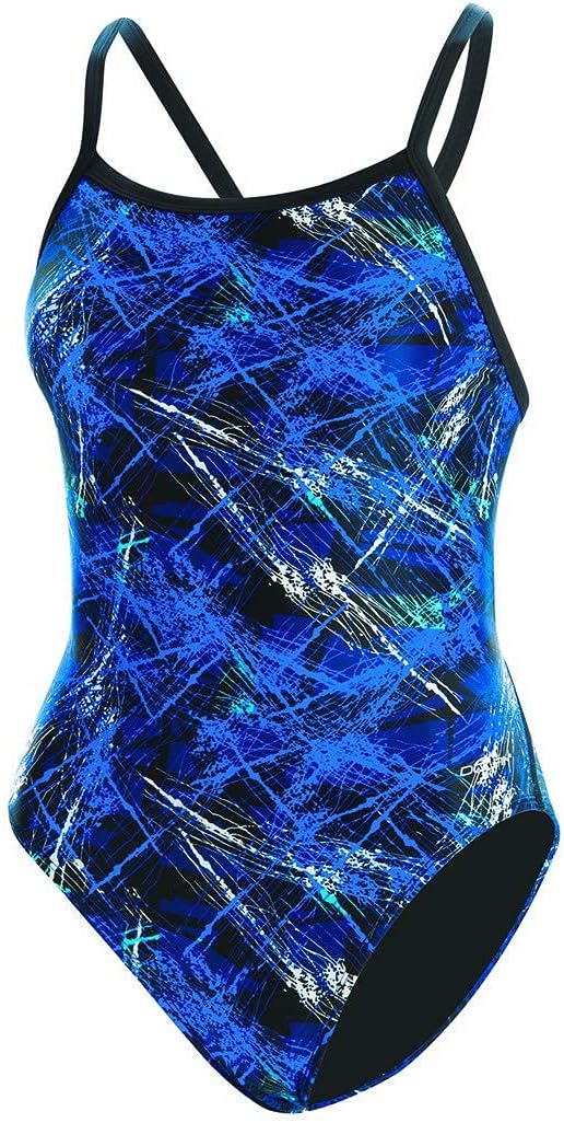 DOLFIN Womens XtraSleek Green V2 Back One Piece Swimsuit