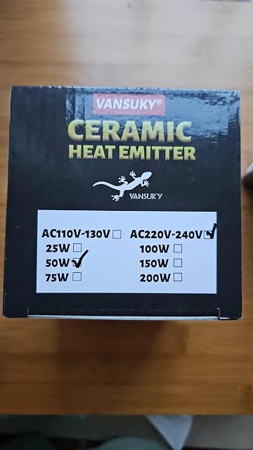 Foto 4 de 8 de VANSUKY 50W AC230V Far lámpara lámparas de Infrarrojos calefacción luz Aislamiento cerámico