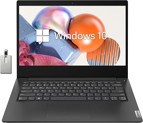 Miniatura 1 de LENOVO Ideapad 3 - Laptop HD de 14 pulgadas, procesador Intel Pentium Gold 6405U, 12 GB de RAM, SSD PCIe de 512 GB, gráficos Intel UHD, altavoces,