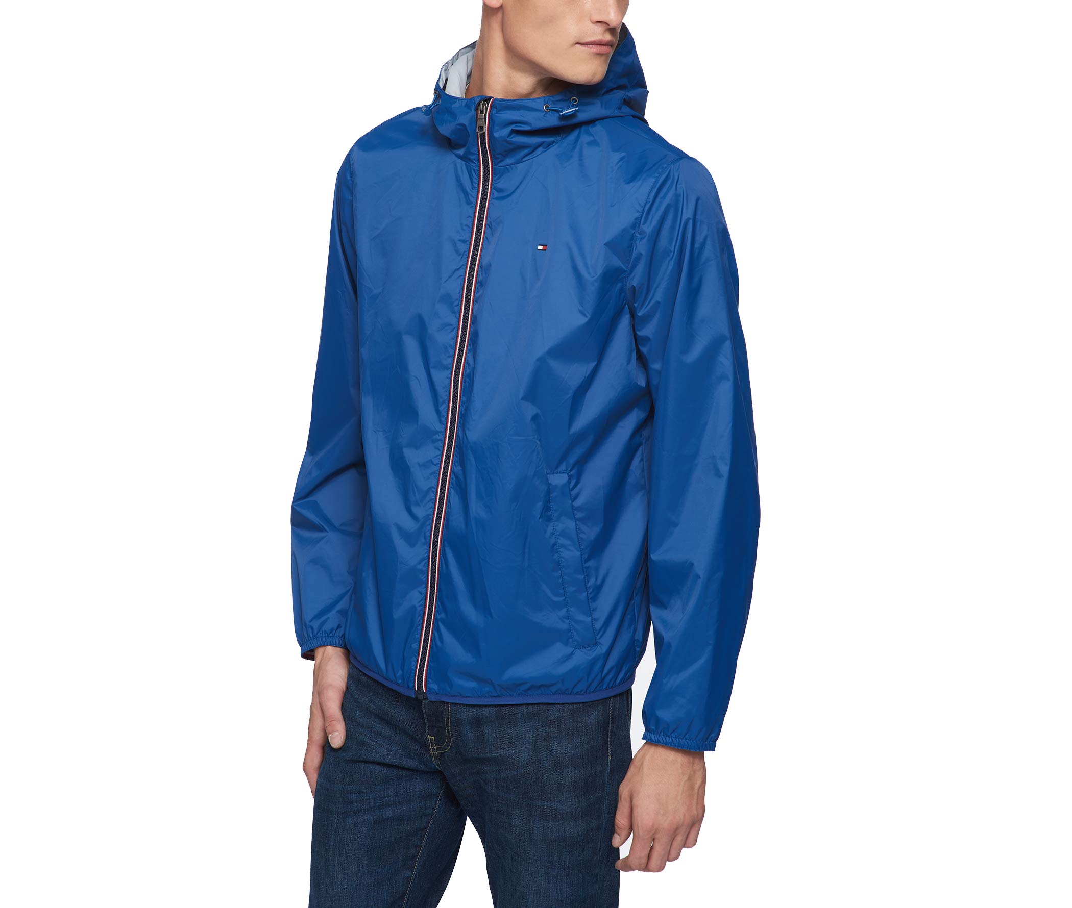 Tommy Hilfiger Kurtka przeciwdeszczowa Mężczyźni Lightweight Active Water Resistant Hooded Rain Jacket