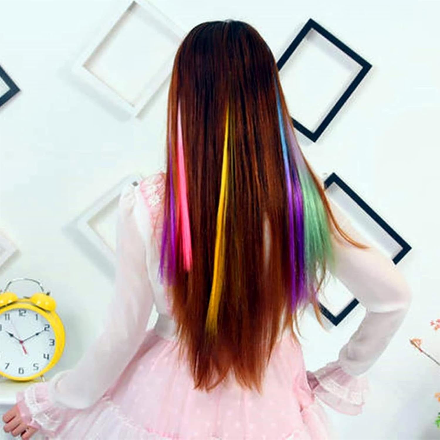 8 Pieces Disposable Hair Highlighting Cap and 4 Hook Needle for Highlighting Dye and Coloring