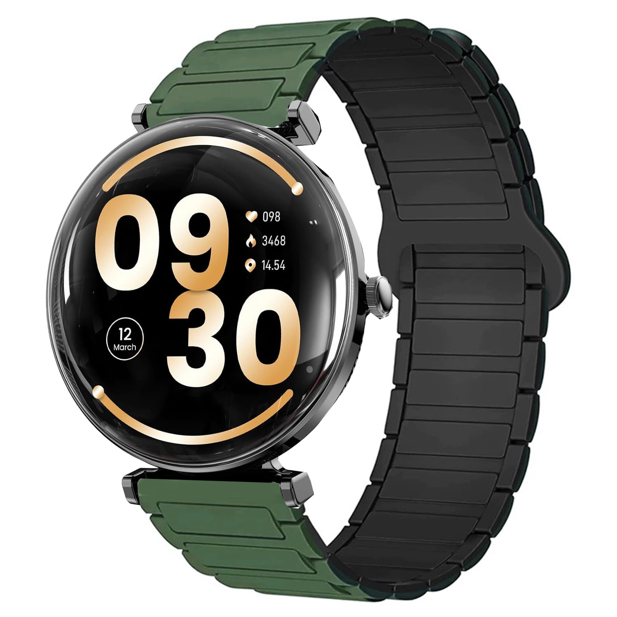 Compatible for Hwagol Smart Watches Bands, Silicone Sport Strap Watchband Compatible for Hwagol S1, V92 1.43 inches, G20, G28 1.85inch Smart Watches (Green, 20mm size band)