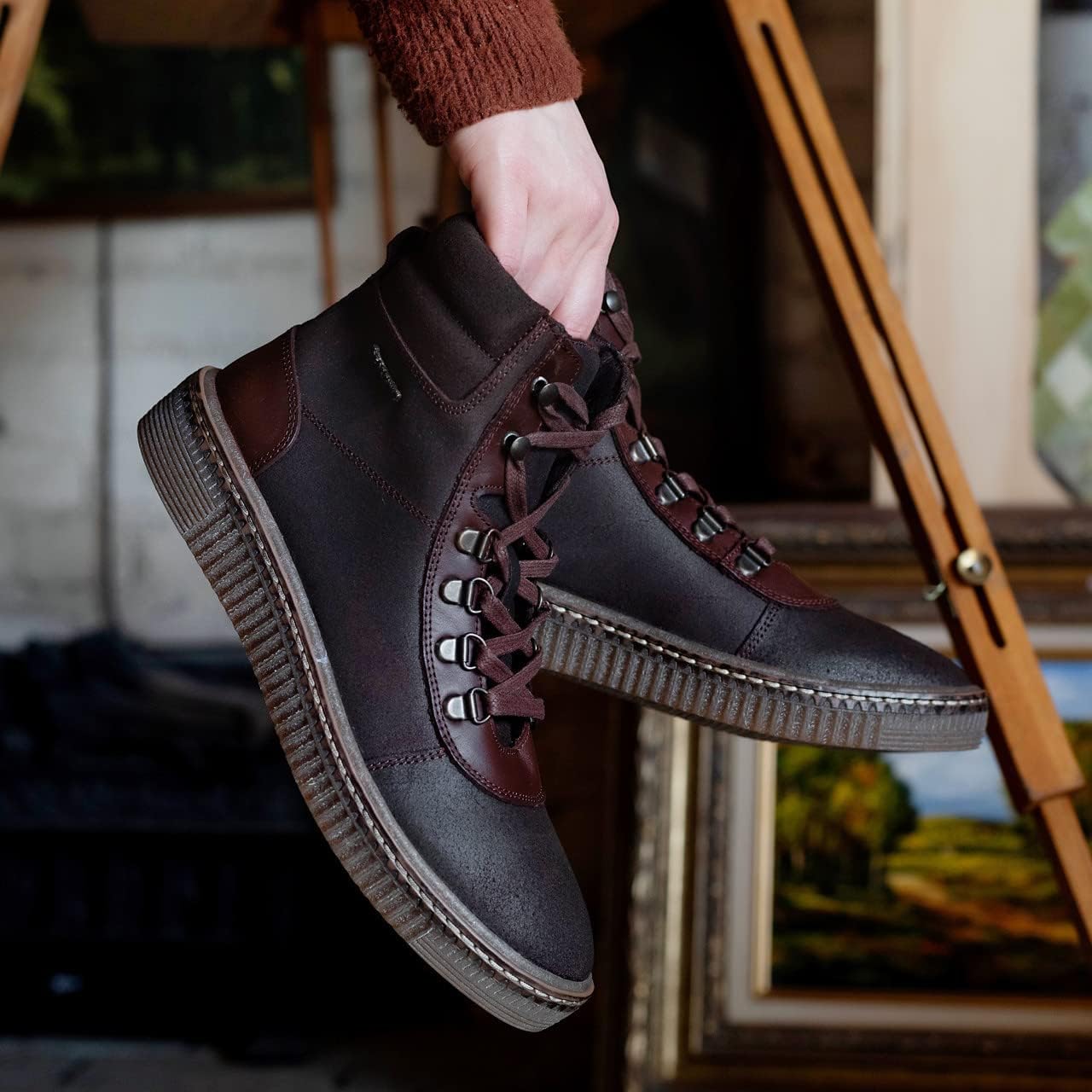 BEARPAW Women's Nelida Chocolate Boot Size 6 | Women's Classic Suede Boots | Lace Up Boots | Comfortable Winter Boot - Image 8