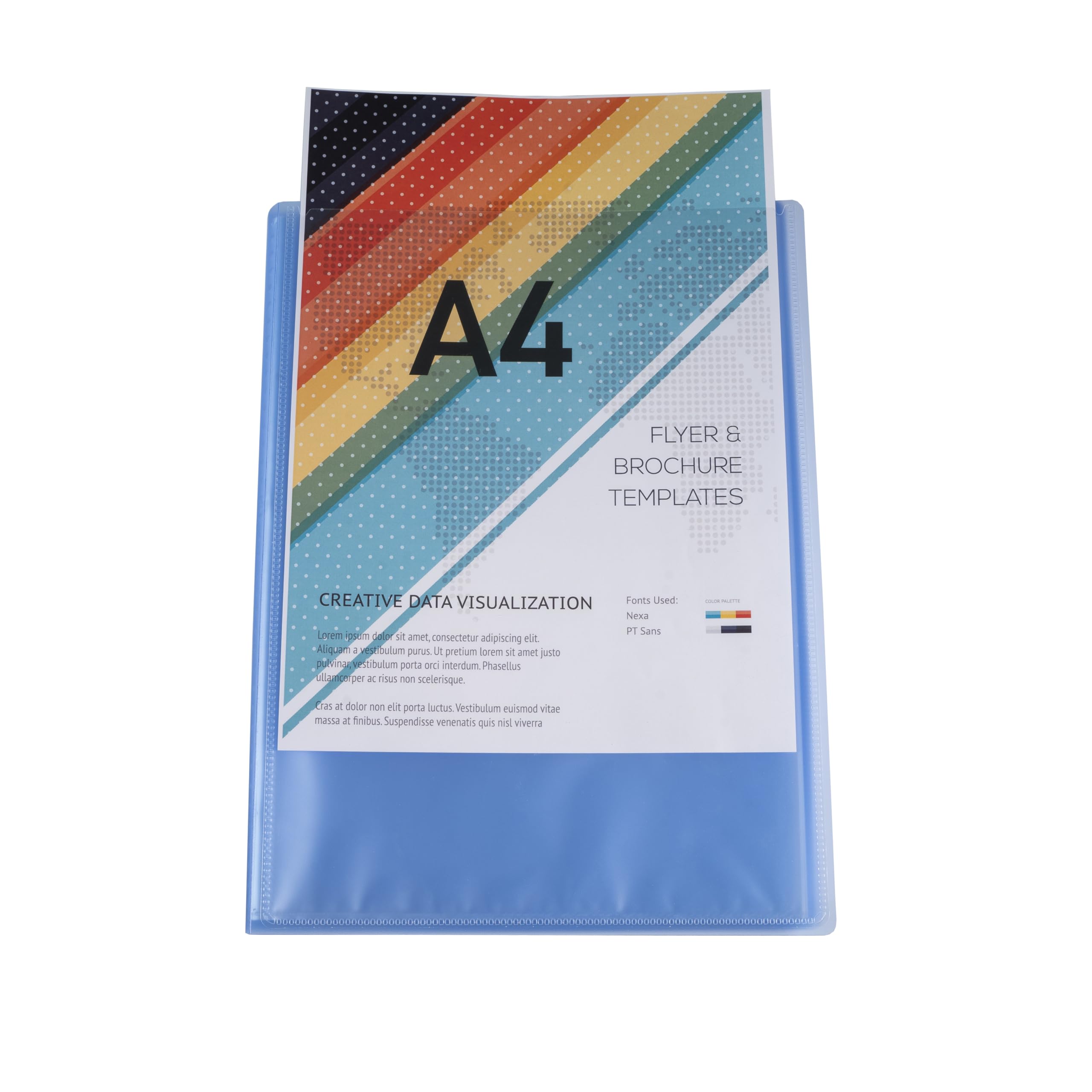 Exacompta 5 portalistini Kreacover Chromaline A4 60 buste assortiti