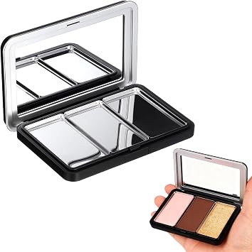 Luxshiny Empty Eyeshadow Palette Refillable Magnetic Makeup Palette with Mirror for Eyeshadow Powder Blush Lipstick Highlight - Compact Travel Size