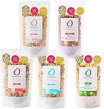 AMAGURA Whole Amazake Granola, 5.6 oz (160 g) x 5 Bags Value Set, Sugar-free, No Additives, Intestinal Activation, Low Sugar Gluten-Free, Low Calorie, Sugar 0, Low GI Oatmeal, Oatmeal, Amagura (5