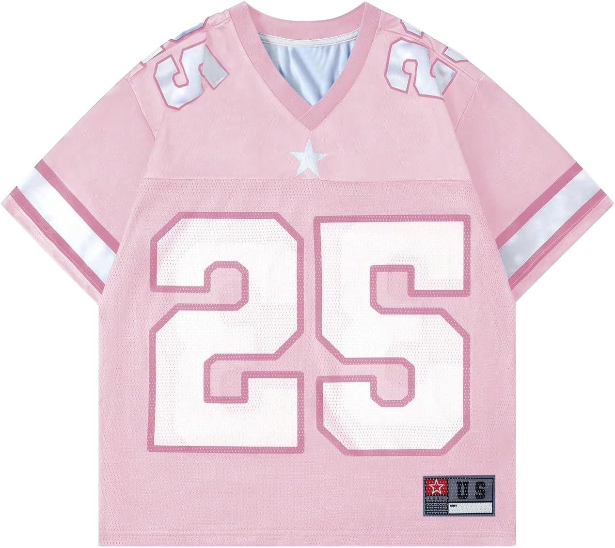 SHENHE Men's Graphic Tees Y2K Oversized Short Sleeve Sports American Football Jerseys Top Shirts