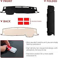 Vista 5 de CZCGYDY Cubierta de salpicadero personalizada para Toyota Highlander 2020 2021 2022 2023 2024 2025, alfombrilla protectora antideslizante