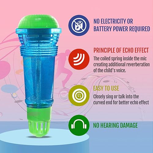 Miniatura 3 de Novelty Place Echo Mic para niños y niños pequeños, micrófono mágico sin batería, amplificador de voz, juguete retro para terapia de canto, habla y