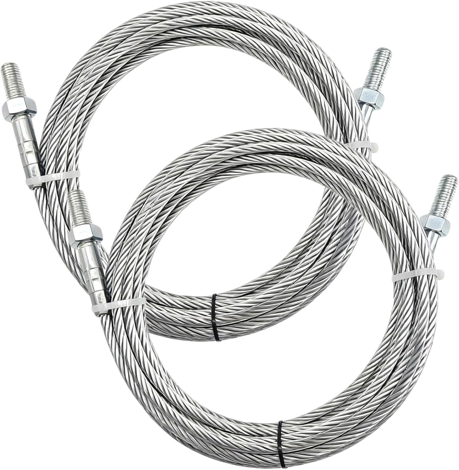 Equalizer Cables N372 BH7529-86 Compatible with Rotary Lift SPO10 SPOA10 A10i A10iP A10iB, 30'4" Cable Set of 2, Replacement Rotary 2-Post Lift Cables