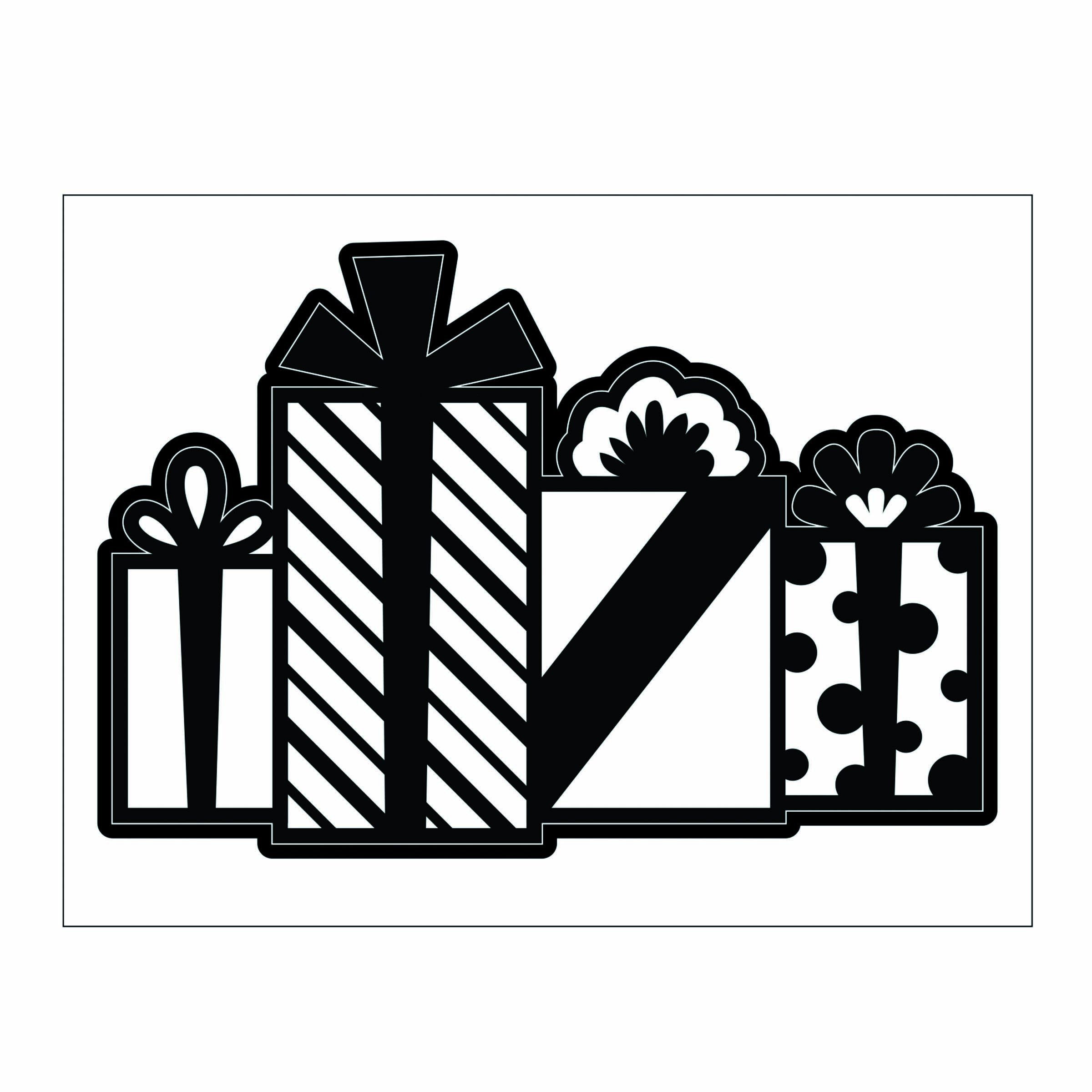 Die cut présent avec nœuds en métal pour customiser vos albums