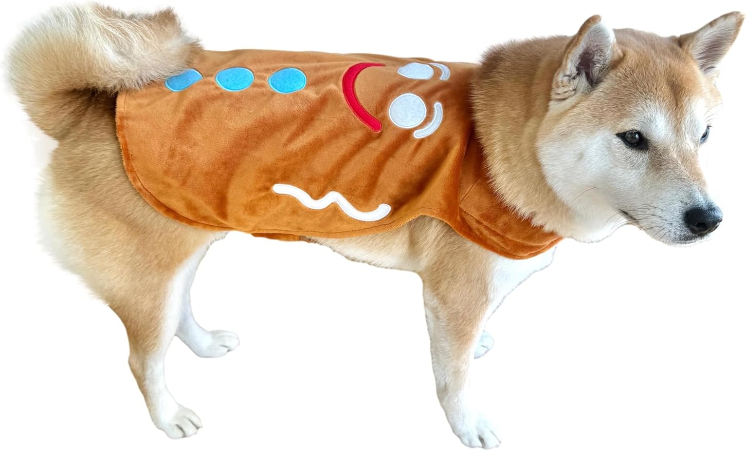 Disfraz de Navidad para Perro Capa Hombre de Jengibre ComfyCamper - Talla S miniatura 2