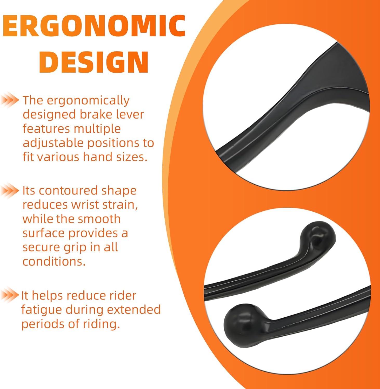 S SYUU Motorcycle Replacement Brake Clutch Hand Lever Compatible with Honda CBR 600 F1/F2/F3/F4/F4i 1987-2007 CBR 900 RR 1993-1999 CB 900 919 Hornet 2002-2006 CB 600 Hornet 1998-2006 Black