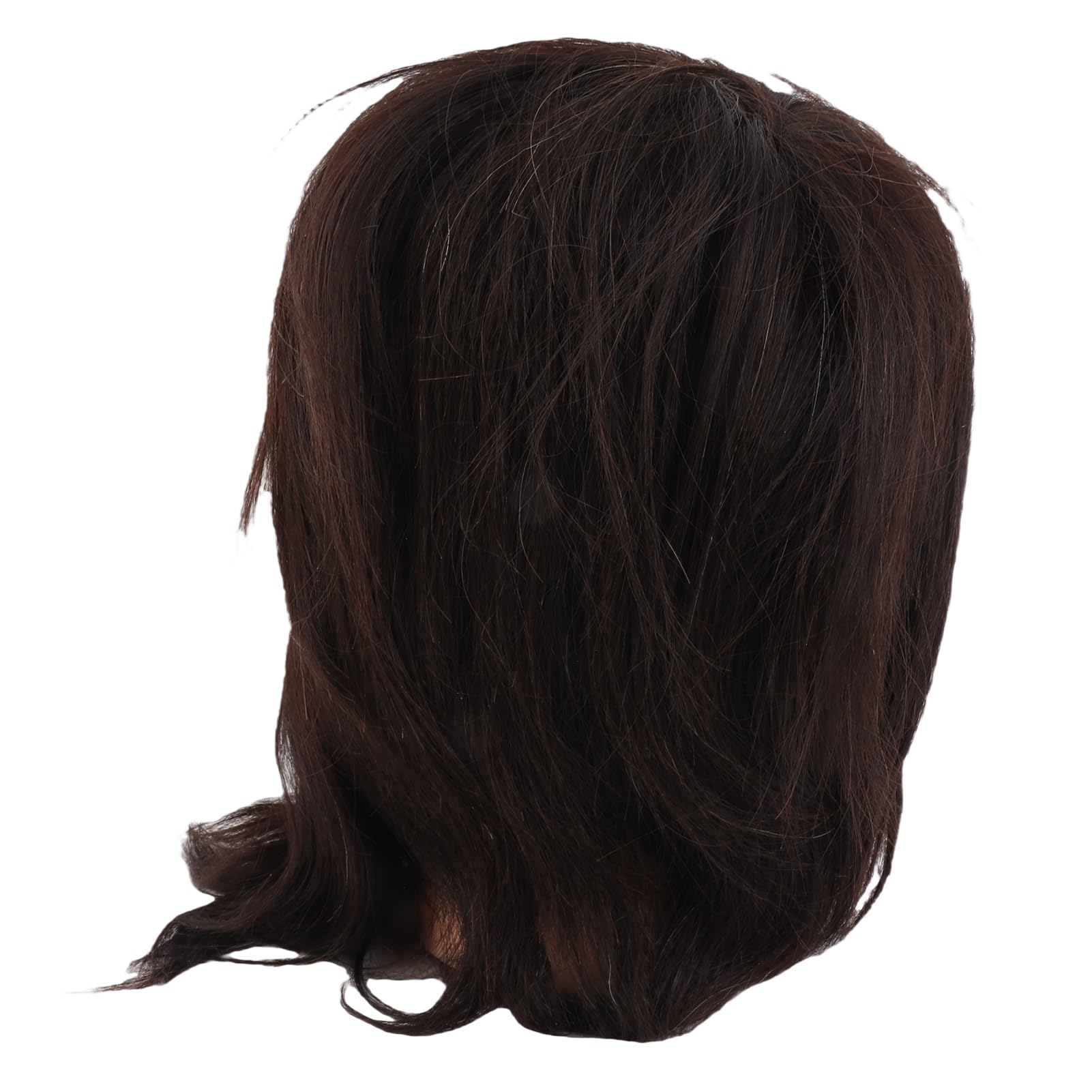 Männlicher Schaufensterkopf mit echtem menschlichem Haar, Friseur-Trainingskopf für Schnitt-, Styling- und Färbeproben, Friseur-Übungskopf für Salon- und Kosmetikstudierende