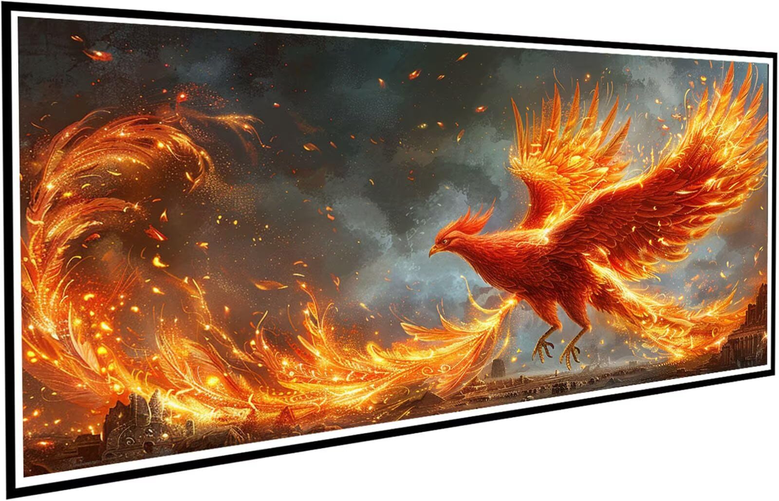 Diamentowe malowanie feniks malarstwo diamentowe dla dorosłych, 5D diamentowe rysunki pióro obrazy diamentowe, 90 x 200 cm diament sztuka haft krzyżykowy puzzle rzemiosło dziewczyna dekoracja ścienna