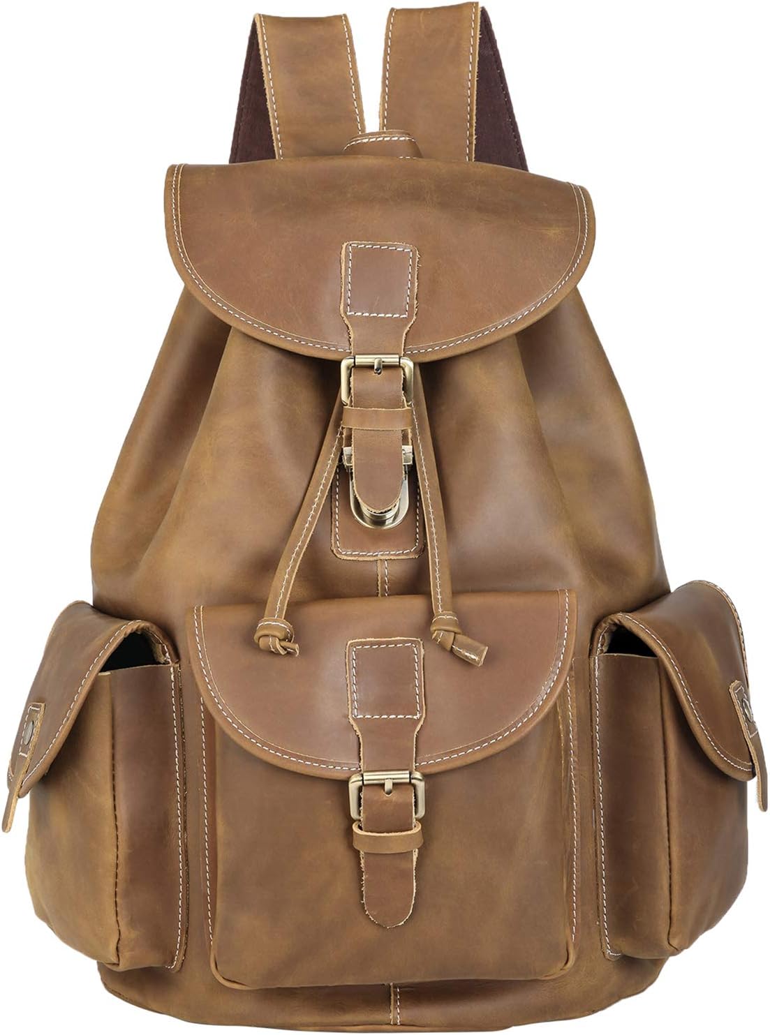 leather rucksack backpack