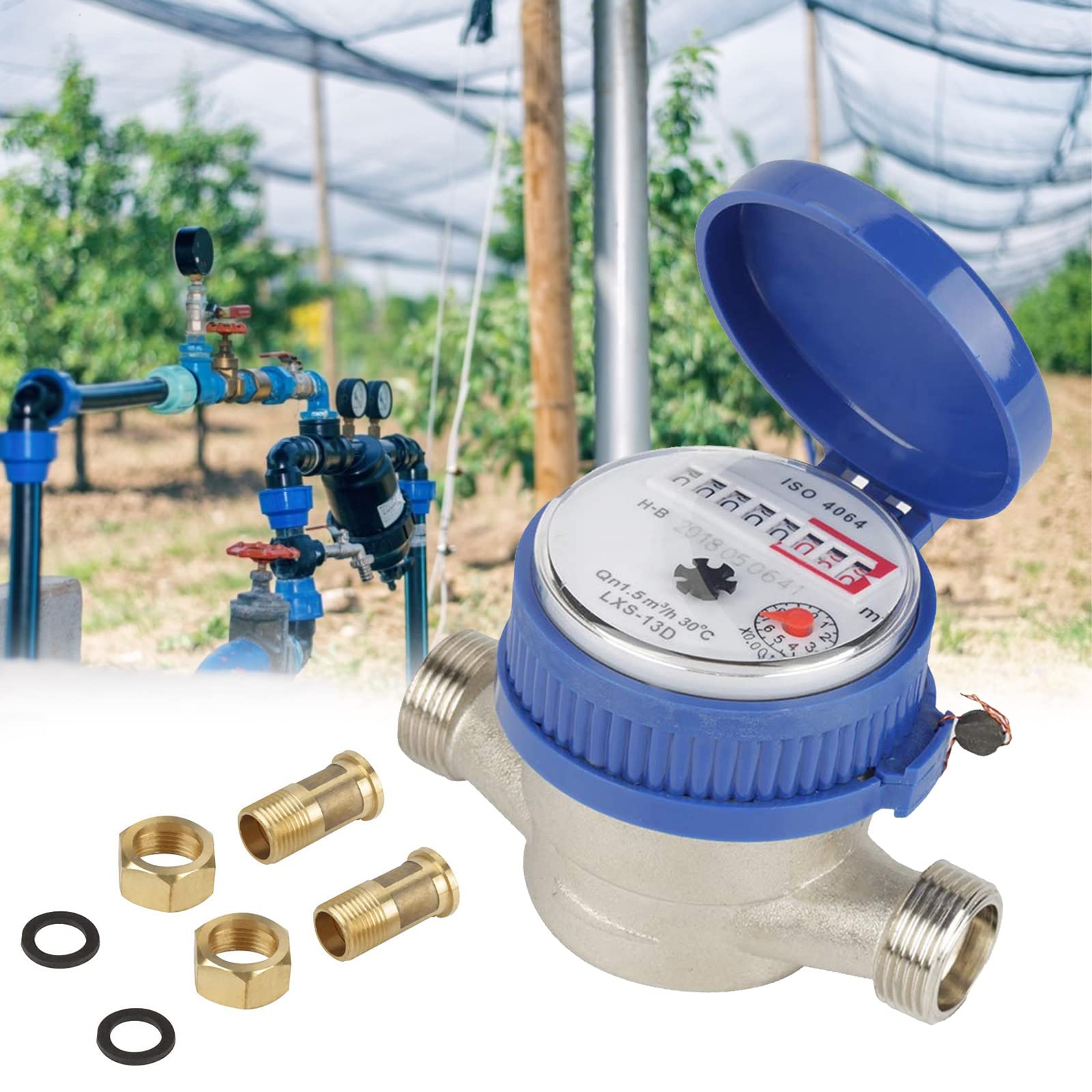 Horizontale / verticale berg LoraWan koude / warme watermeter met een