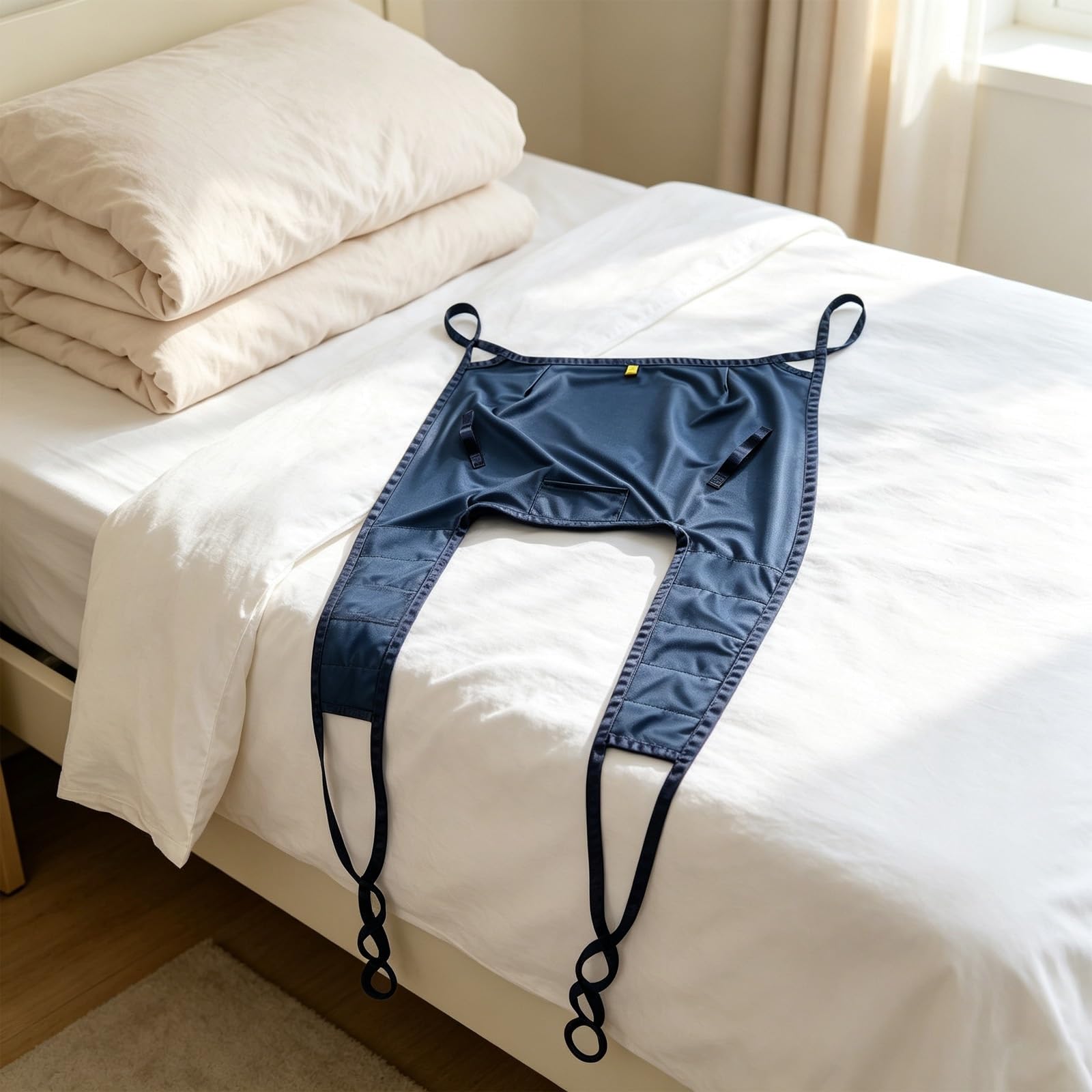 Élingue lève‑patient avec ouverture WC, 4 points, jusqu'à 220 kg