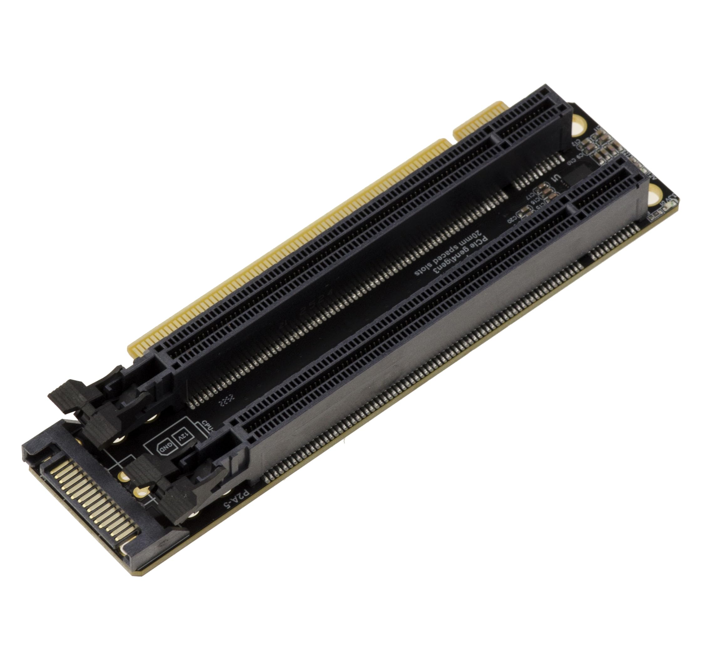 KALEA-INFORMATIQUE Riser PCIe Gen4 x16 vers 2 PCIe x8 90° Duplicateur