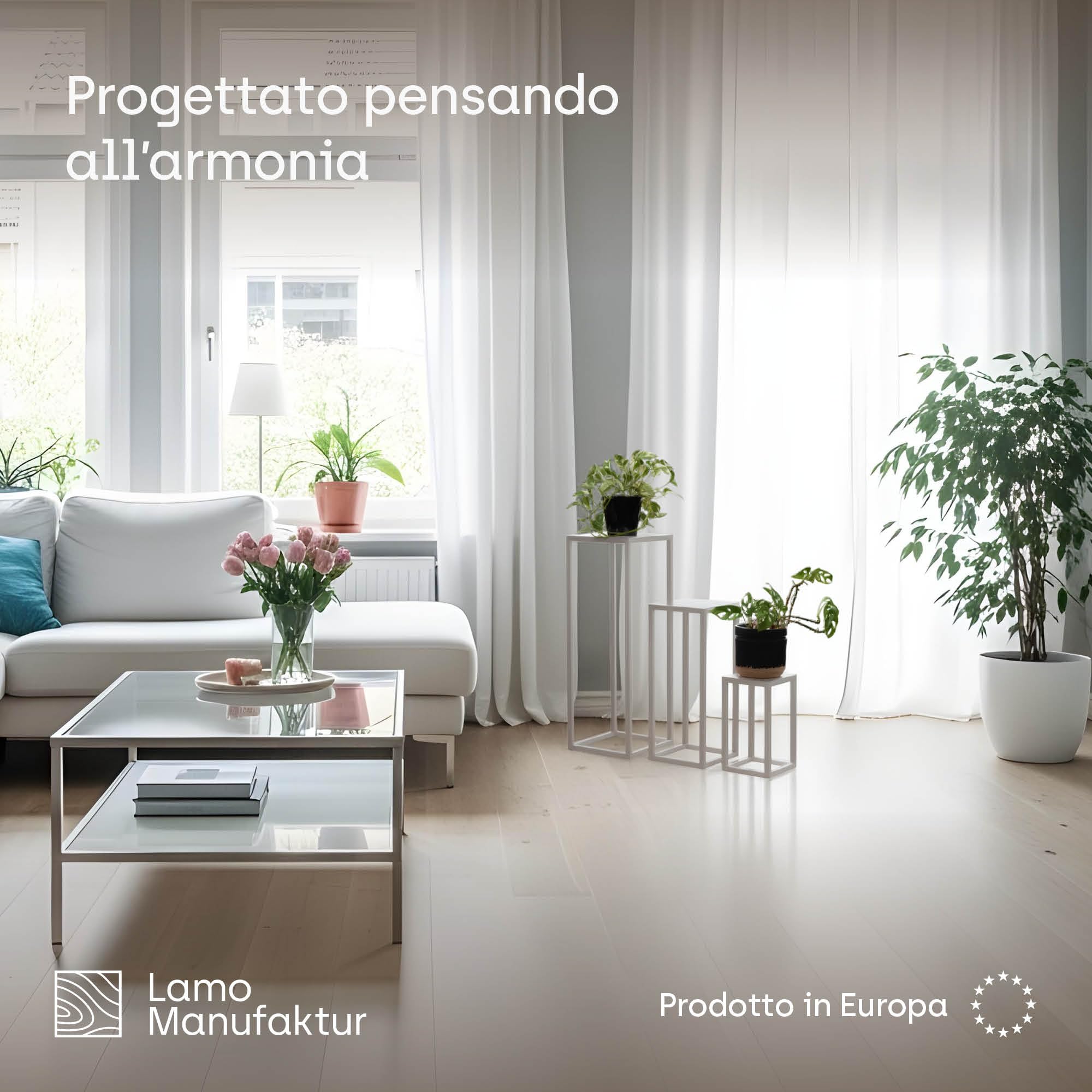 LAMO Manufaktur Set di 3 supporti per piante 28/48/68 cm - Porta fiori in metallo bianco | Portavasi da interno design moderno, tavolino per sculture e decorazioni | Mobile tavolino per piante
