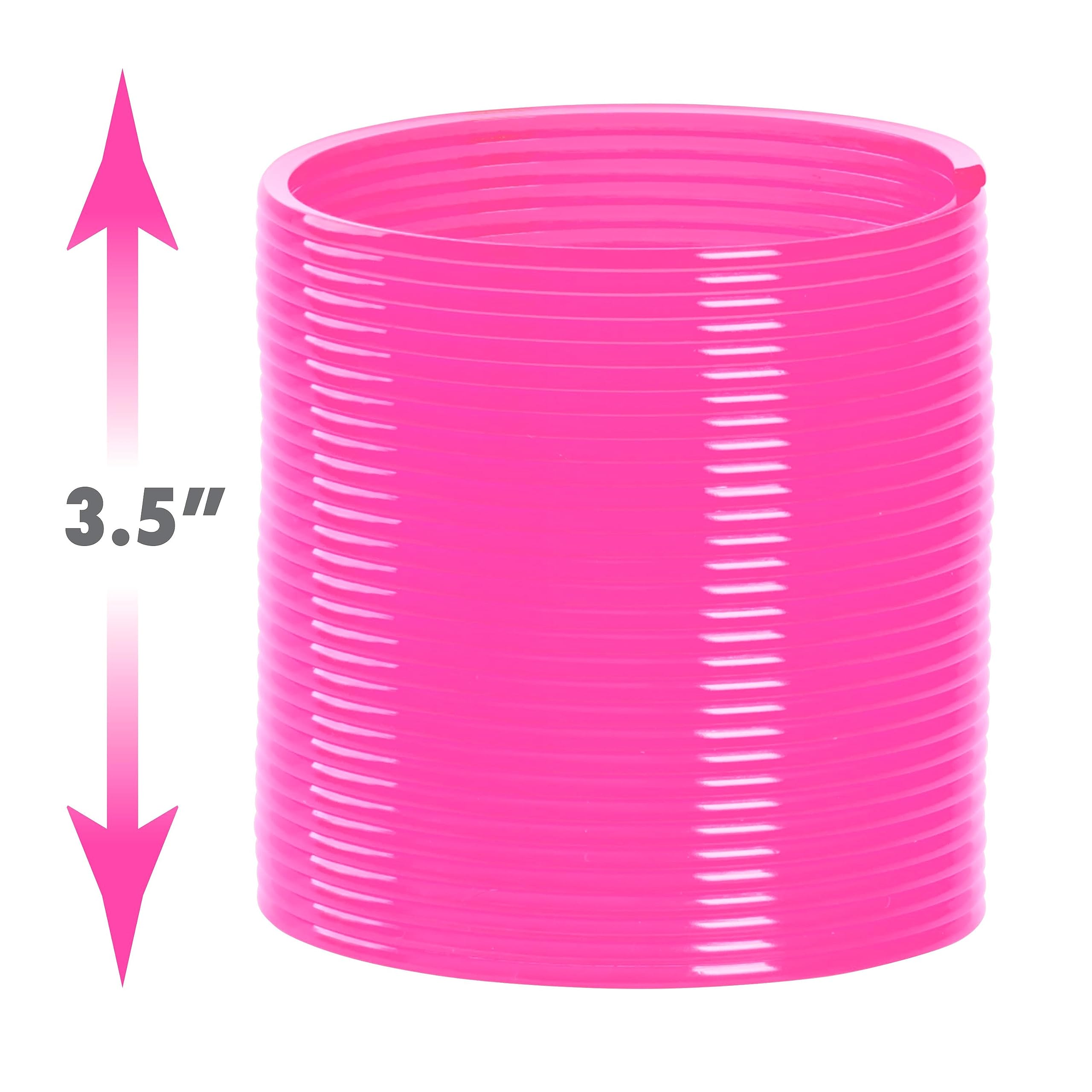 Slinky® Pro Plastic Spring Fidget Toy, Pink, 3.4-inch Diameter, Kids Toys for Ages 5 Up by Just Play
