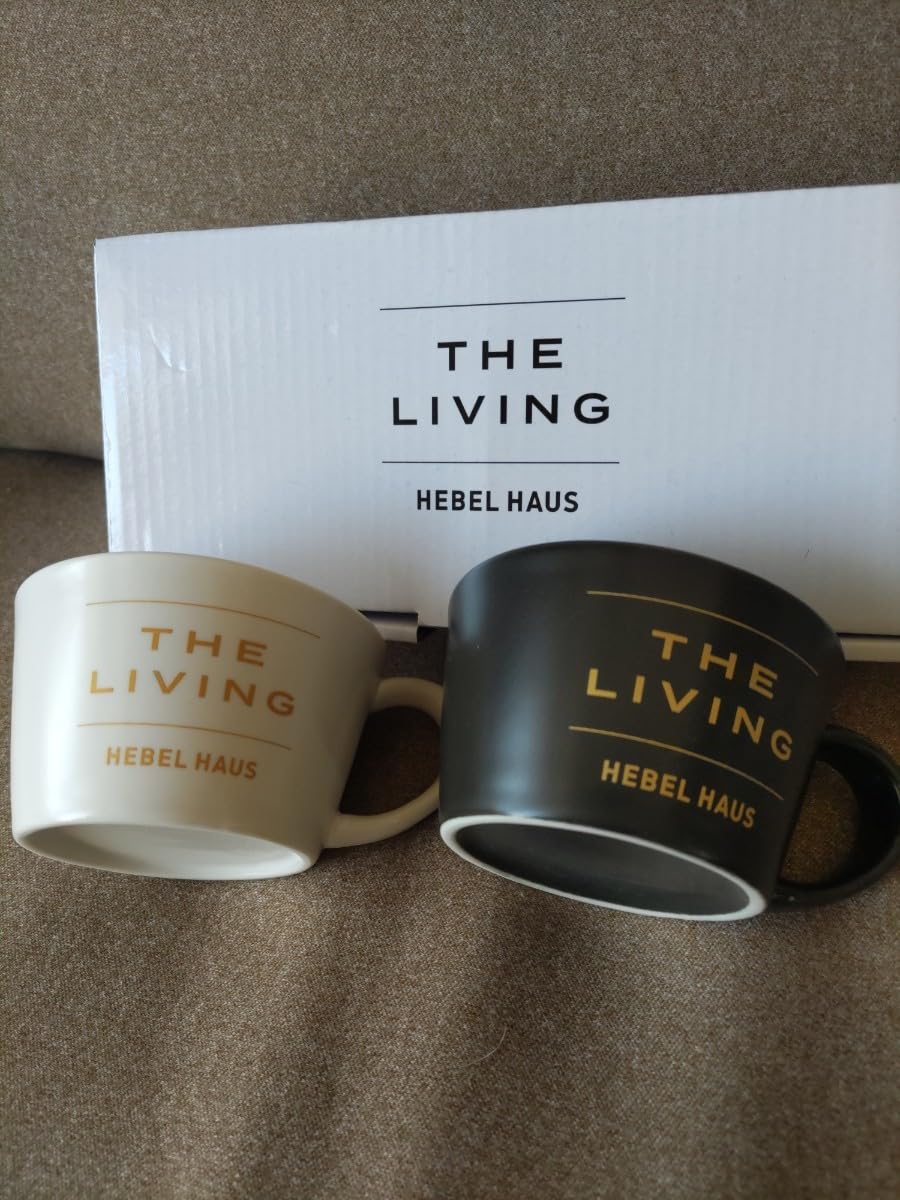 Amazon.co.jp: ！！！ヘーベルハウス マグカップ2個入り 白 黒 ペア