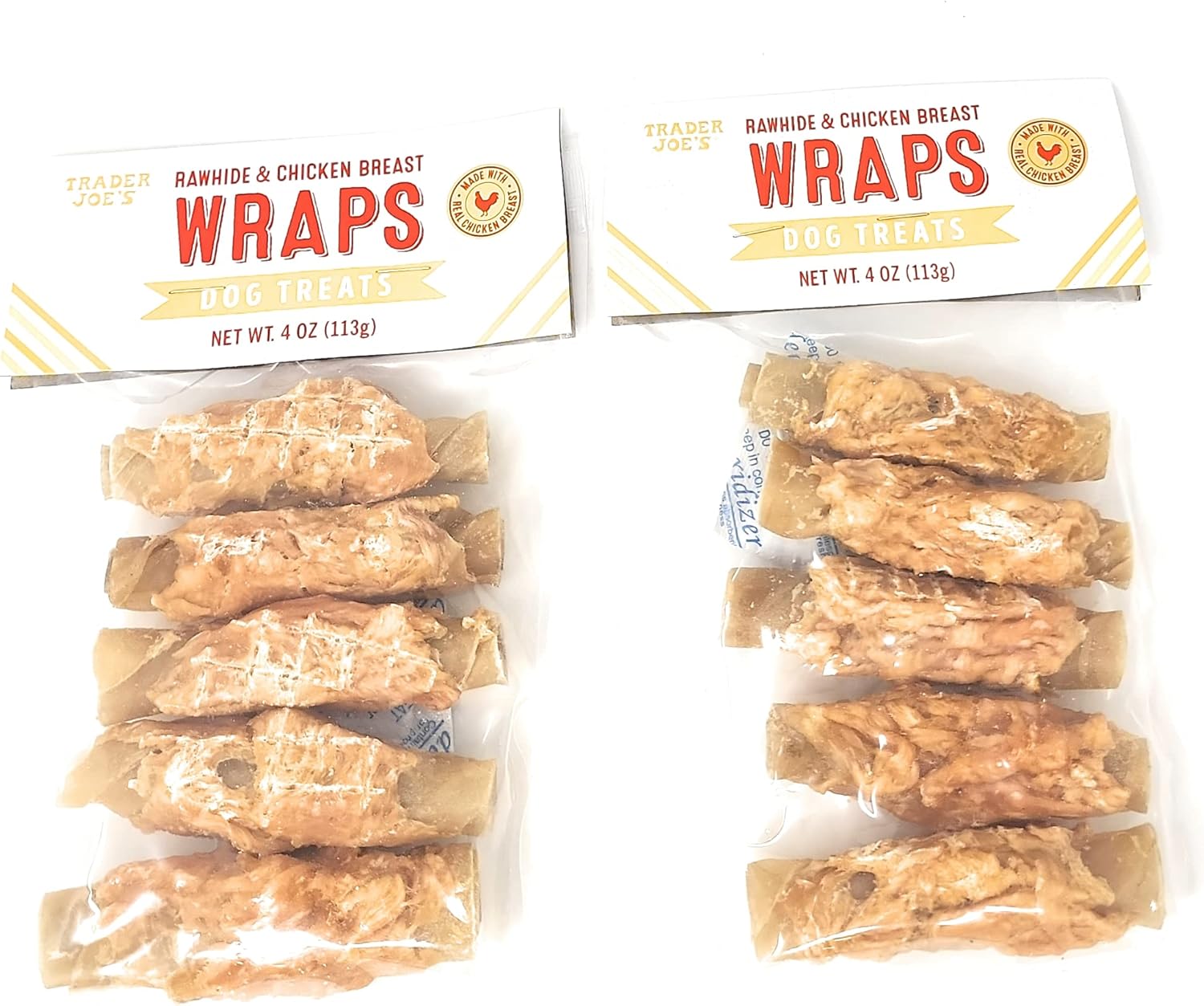 Trader Joe's Rawhide & Chicken Breast Wraps Dog Treats