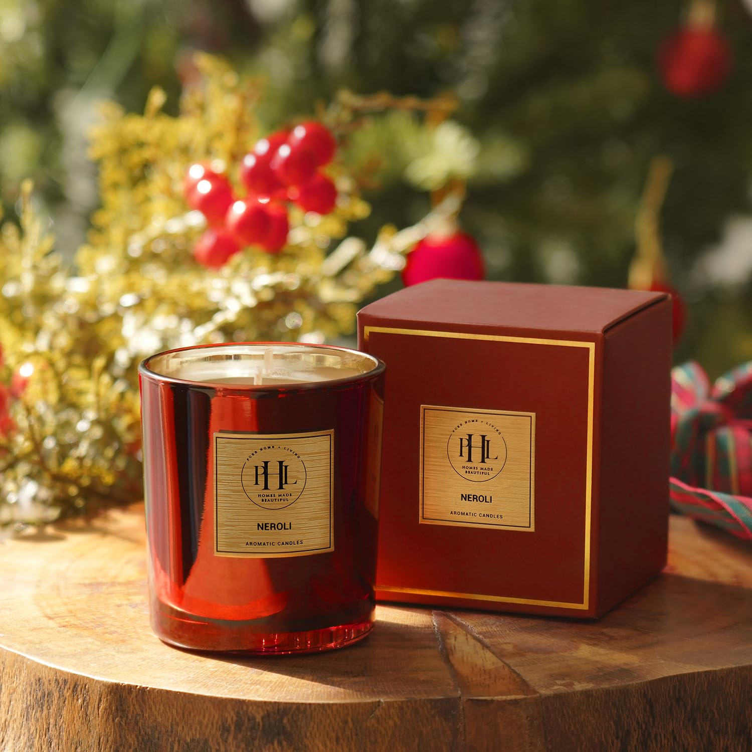 Pure Home + Living Neroli Scented Wax Filled Glass Candle Jar – Red adds a Warm, Fragrant Glow to Living Rooms, bedrooms, bathrooms, or Office Spaces, Perfect for décor or Gifting.(Pack of 1)-image-11