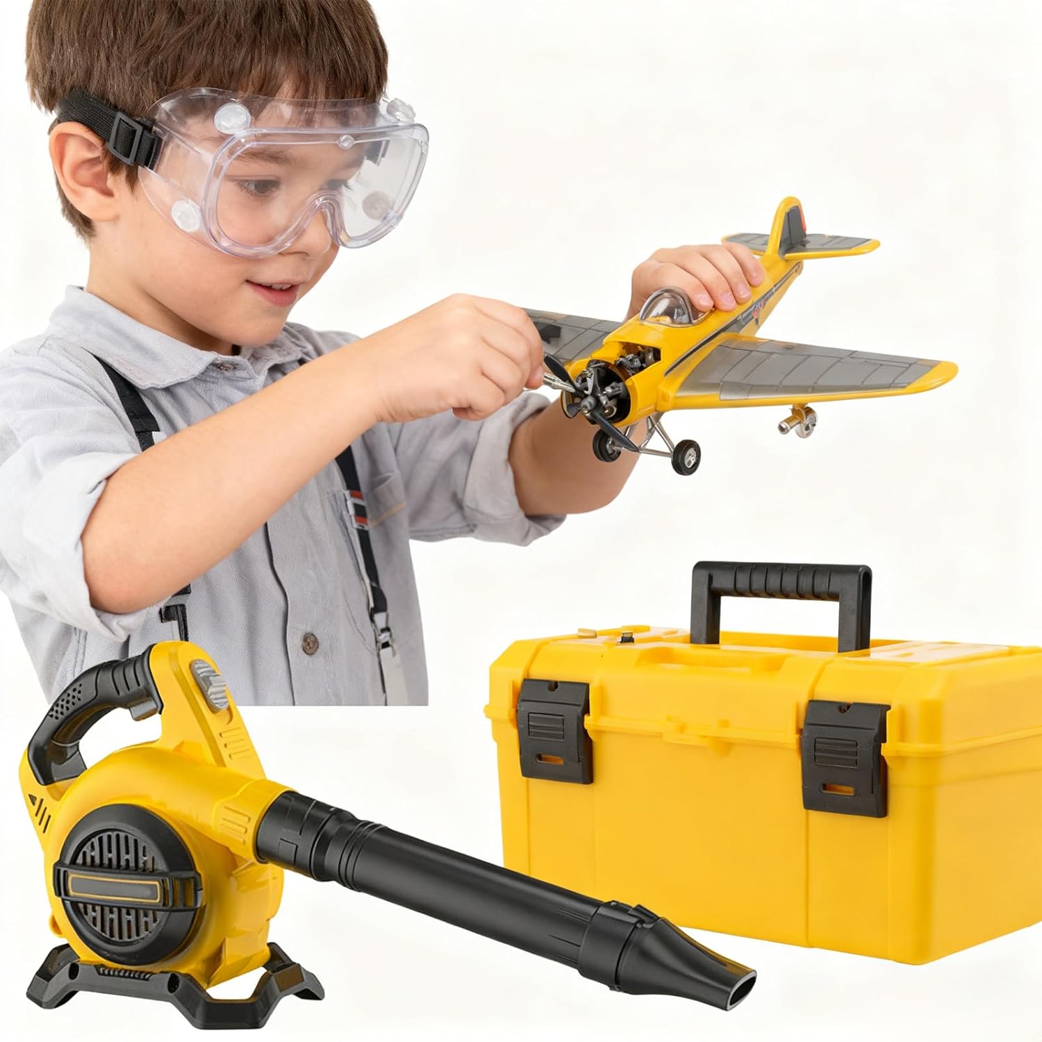 Easy to Use Childrens Blower Toy for Garden Leaves Blowing Indoor Removal Battery Operated Safe Leaves Battery Operated Toy