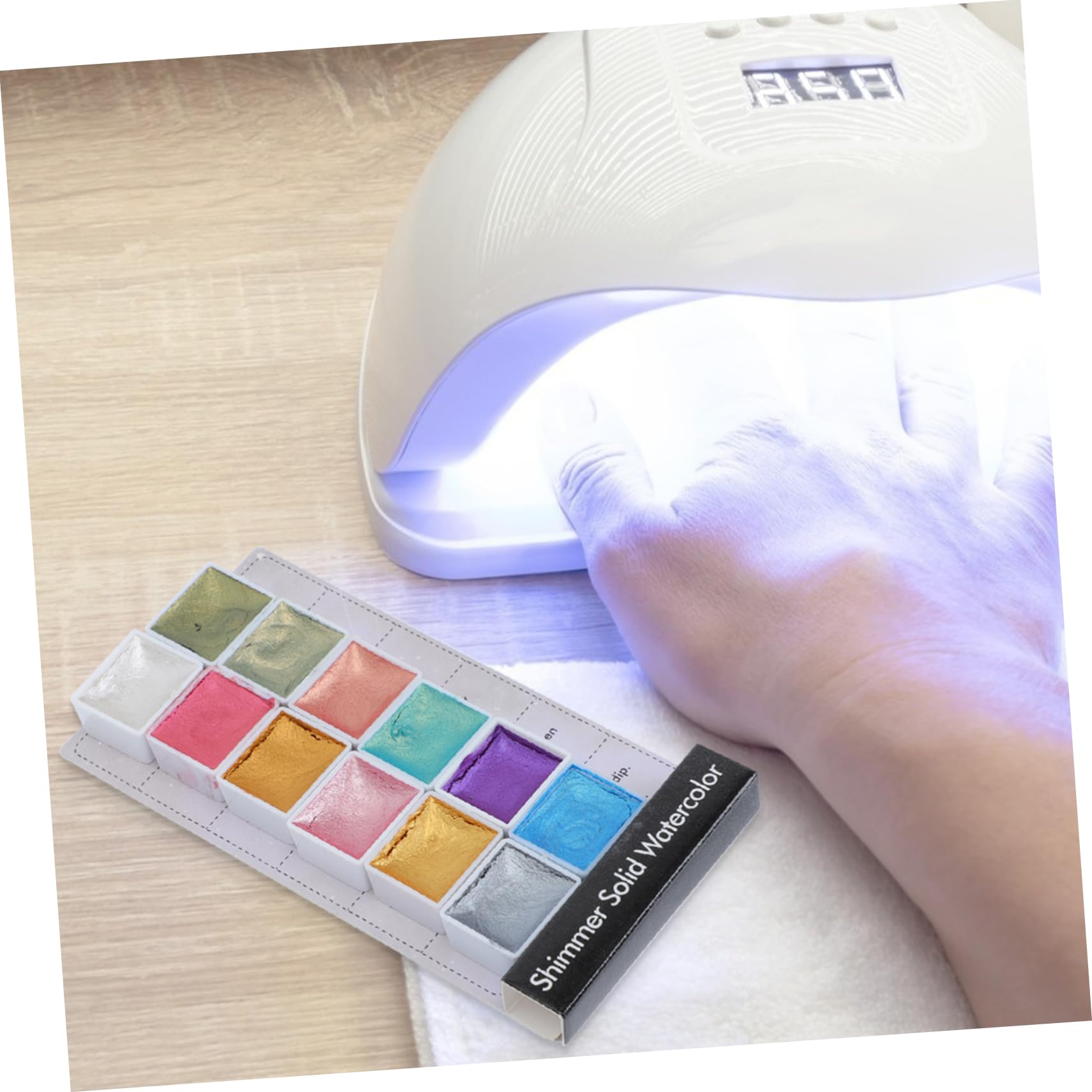 Didiseaon 2 Scatole Di Pigmenti Perlescenti Solidi Decorazioni Di Halloween Decorazioni Natalizie Decorazioni Per Nail Art Pigmenti In Polvere Glitter Nail Art Nail Acquerello Vernice