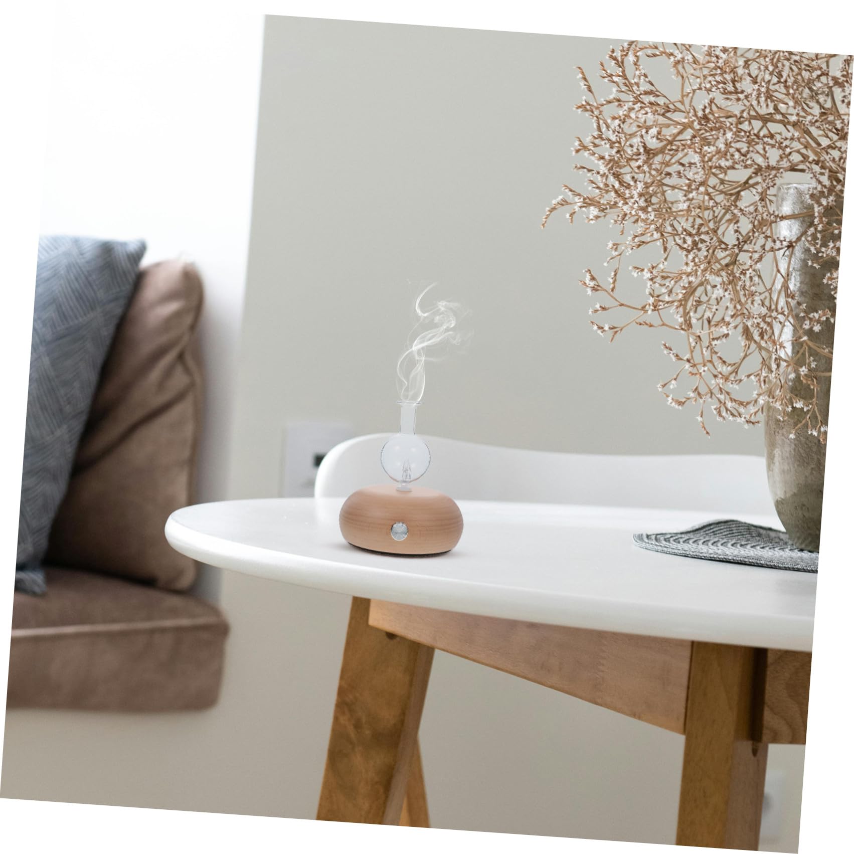 Difusor Función Aceites Botella el con de Madera Esenciales de en de Vidrio Ajustable de Niebla Purificar Aire Varios Estilos y para Sala de Yoga y Sala de Estar Varios Estilos