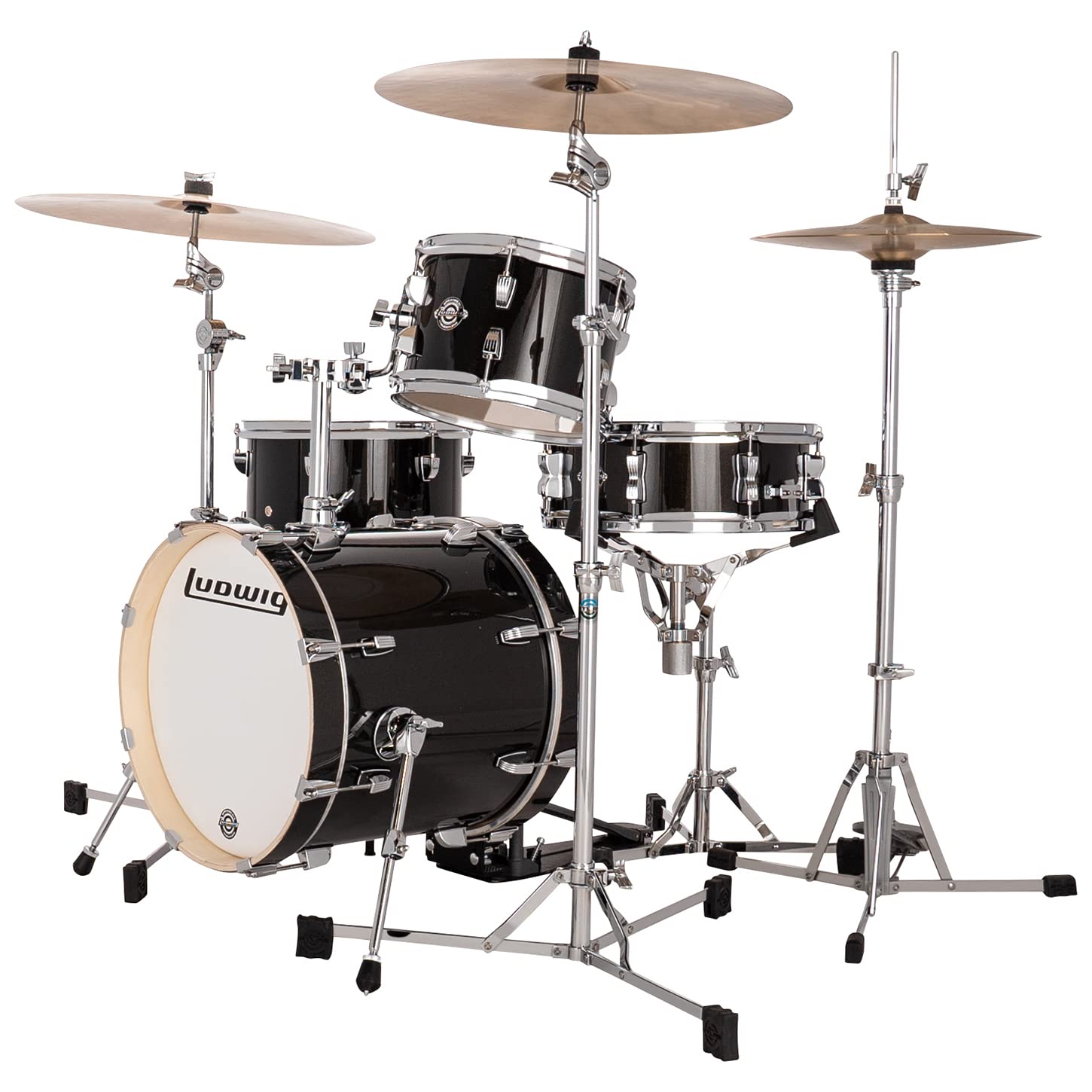 Ludwig LC2791 Breakbeats Shell-Set Black Sparkle - Set di fusti per batteria