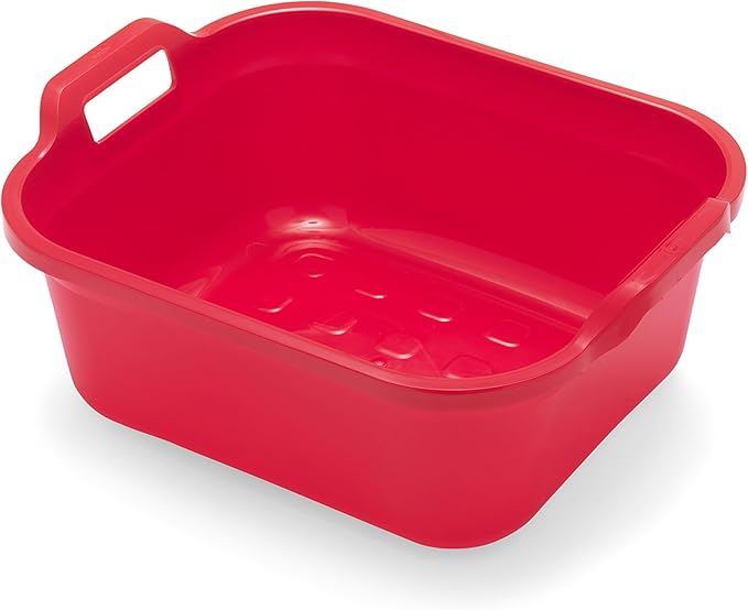 Addis Large Washing Up Bowl 10L Capacity In Roasted Red, 39 x 32 x 14