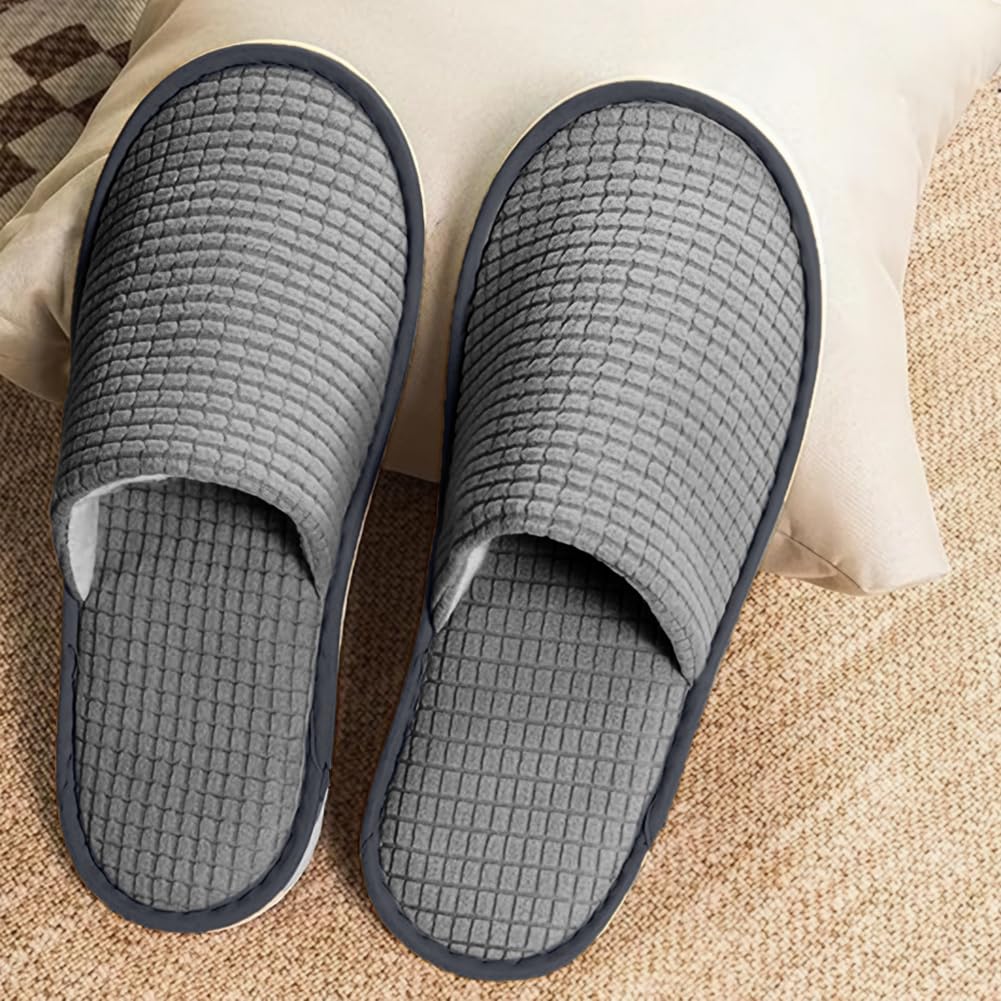 Pantoufles Jetables pour Hôtels, Taille Générale, Chausson Hotel Jetable, Lavables, Slippers Invités en Vrac pour Femmes et Hommes pour Hôtels Maison Spa Voyage