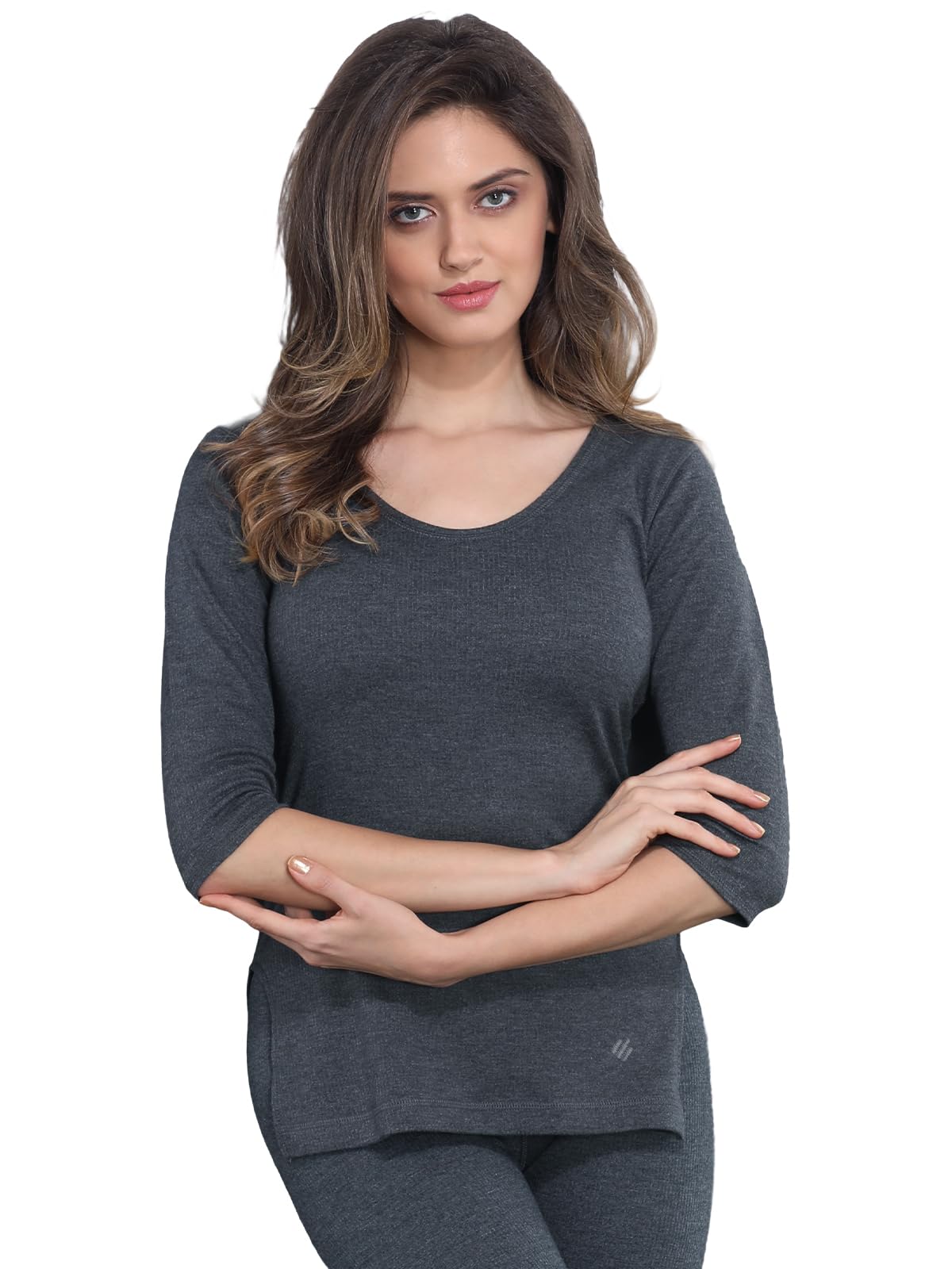 Women's Solid Slim Fit Undershirt-image-46