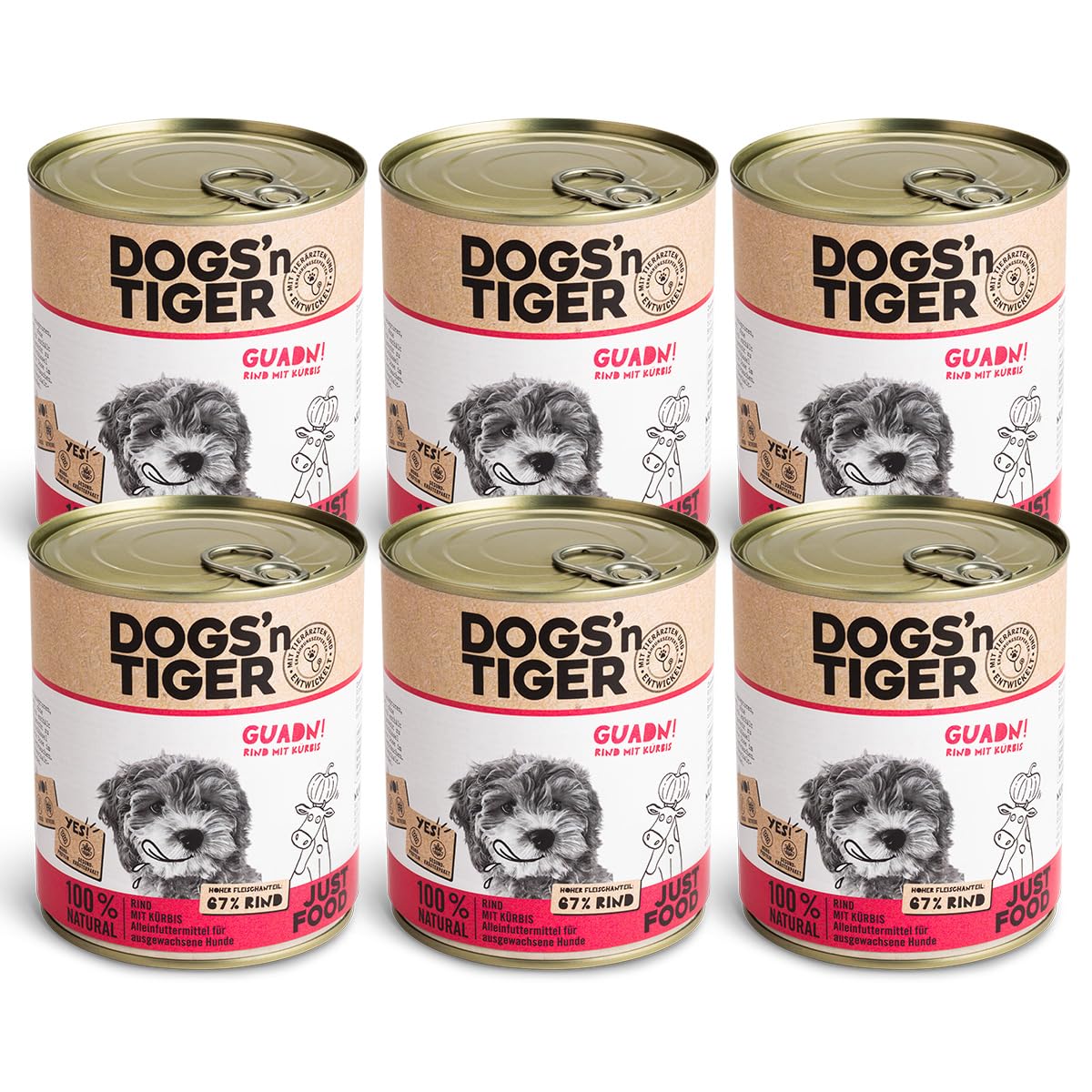 Dogs'n Tiger Adult Katzen Snacks Mmmh Mmmh Huhn, 99% Gefriergetrocknetes Filet In Zerhackten Würfeln– Ohne Zucker, Getreide & Künstliche Aromen, 14x