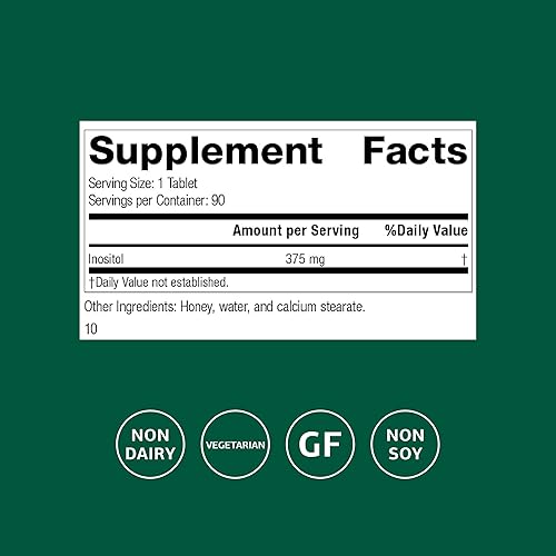 Miniatura 2 de Inositol de proceso estándar - Apoya el sistema nervioso, el metabolismo de los lípidos y la salud cardiovascular - Vegetariano, sin gluten, sin