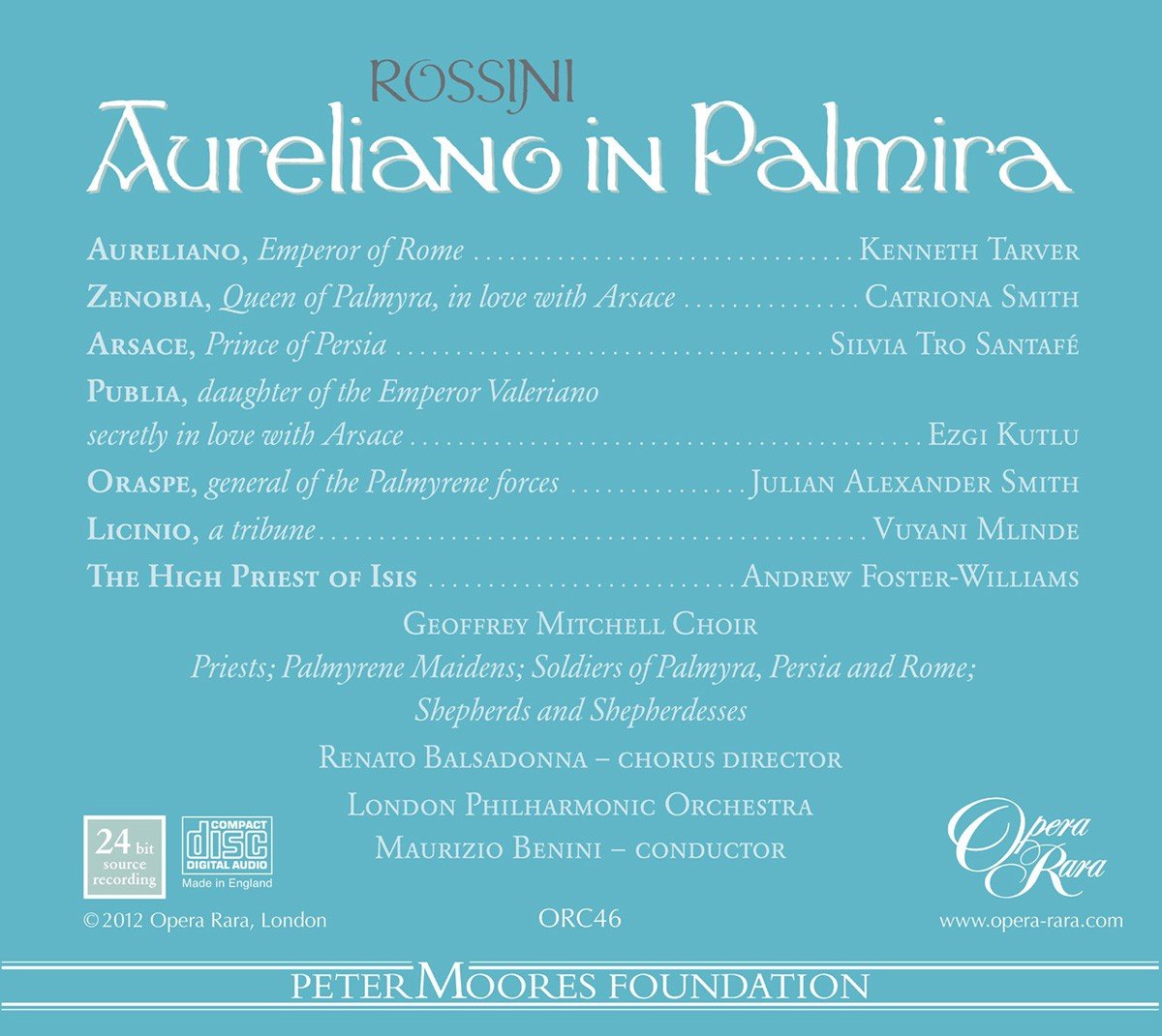 Rossini: Aureliano In Palmira