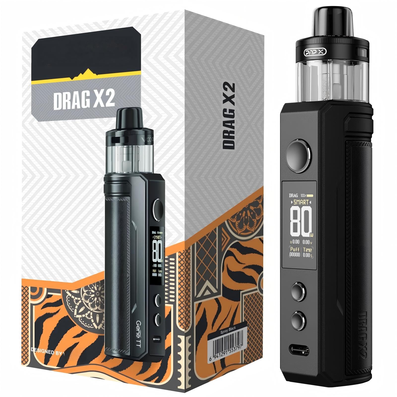 For Voopoo Drag X2 Kit batterie 18650 (vendue séparément),5 ml No Nicotine